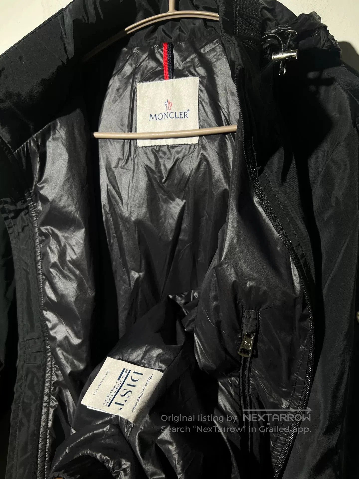 Moncler Moncler Men's Black Jacket with Hidden Hood. Size US L / EU 52-54 / 3 - 8 Thumbnail