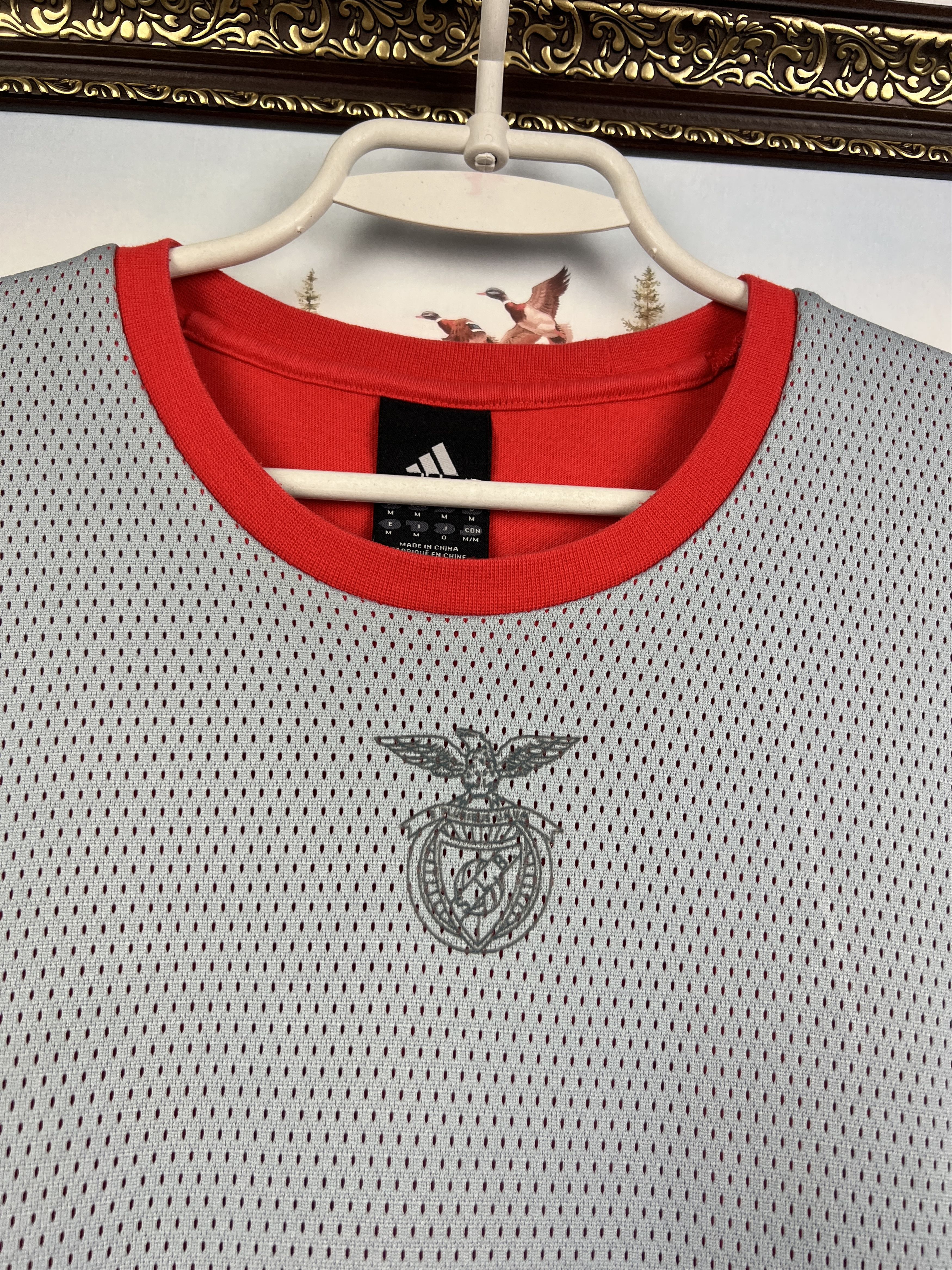 Adidas Vintage Benfica Football Train Track Top Sweatshirt Rare Size US M / EU 48-50 / 2 - 3 Thumbnail