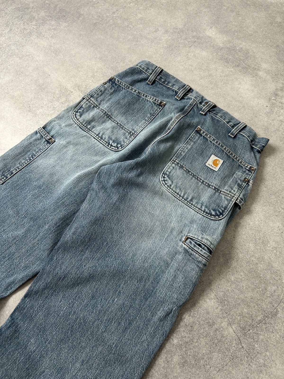 Carhartt Vintage Carhartt dungarees fit jeans mens 33/30 Size US 33 - 3 Thumbnail