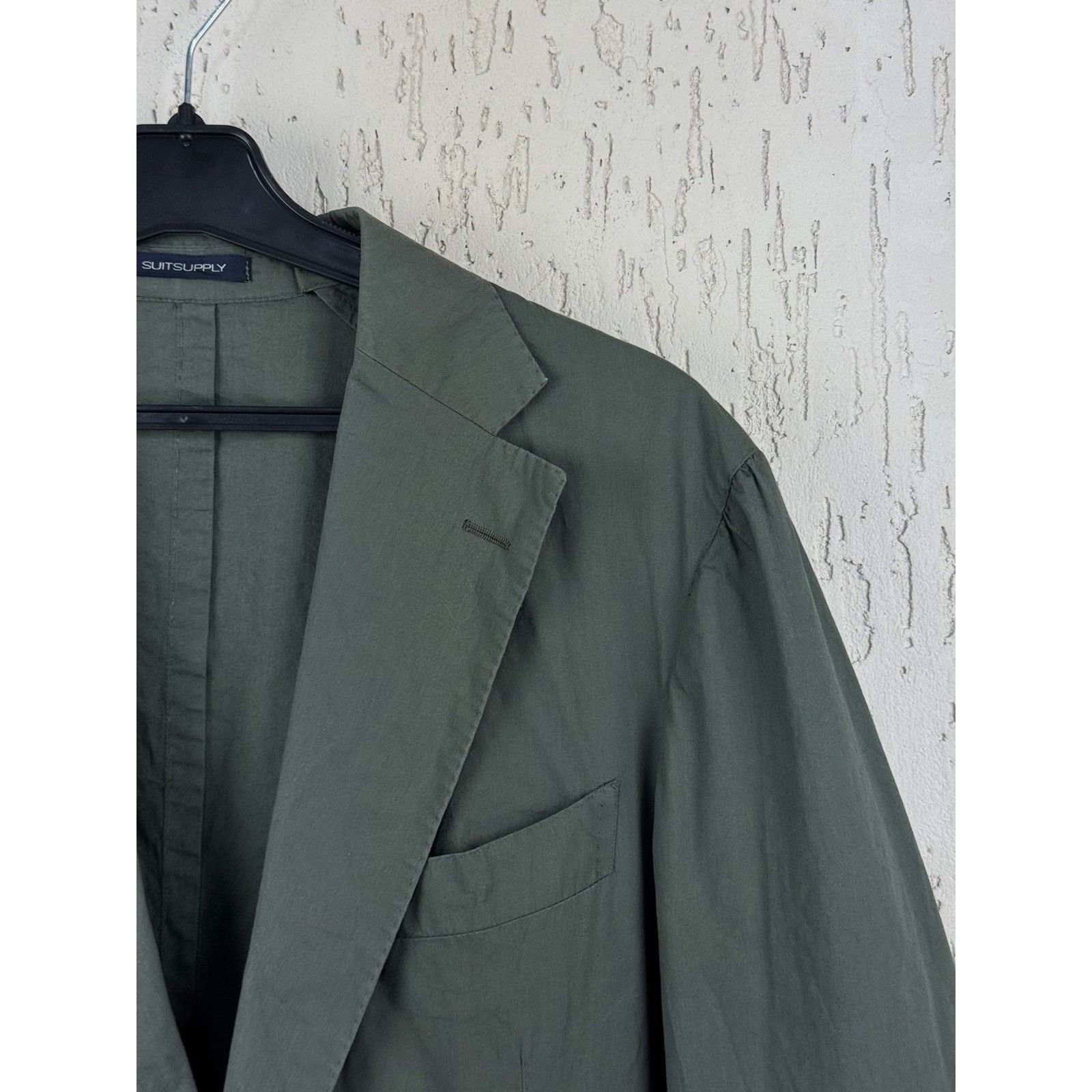 Suitsupply SUITSUPPLY Lazio Patch Unconstructed Fused UL Suit Men's Sz Size 44R - 5 Thumbnail