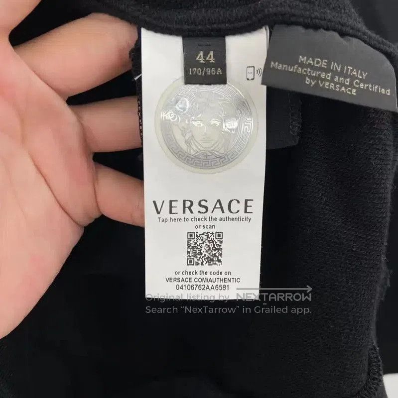 Versace Versace Black Cotton Long Sleeve Sweatshirt . Size US XS / EU 42 / 0 - 4 Thumbnail
