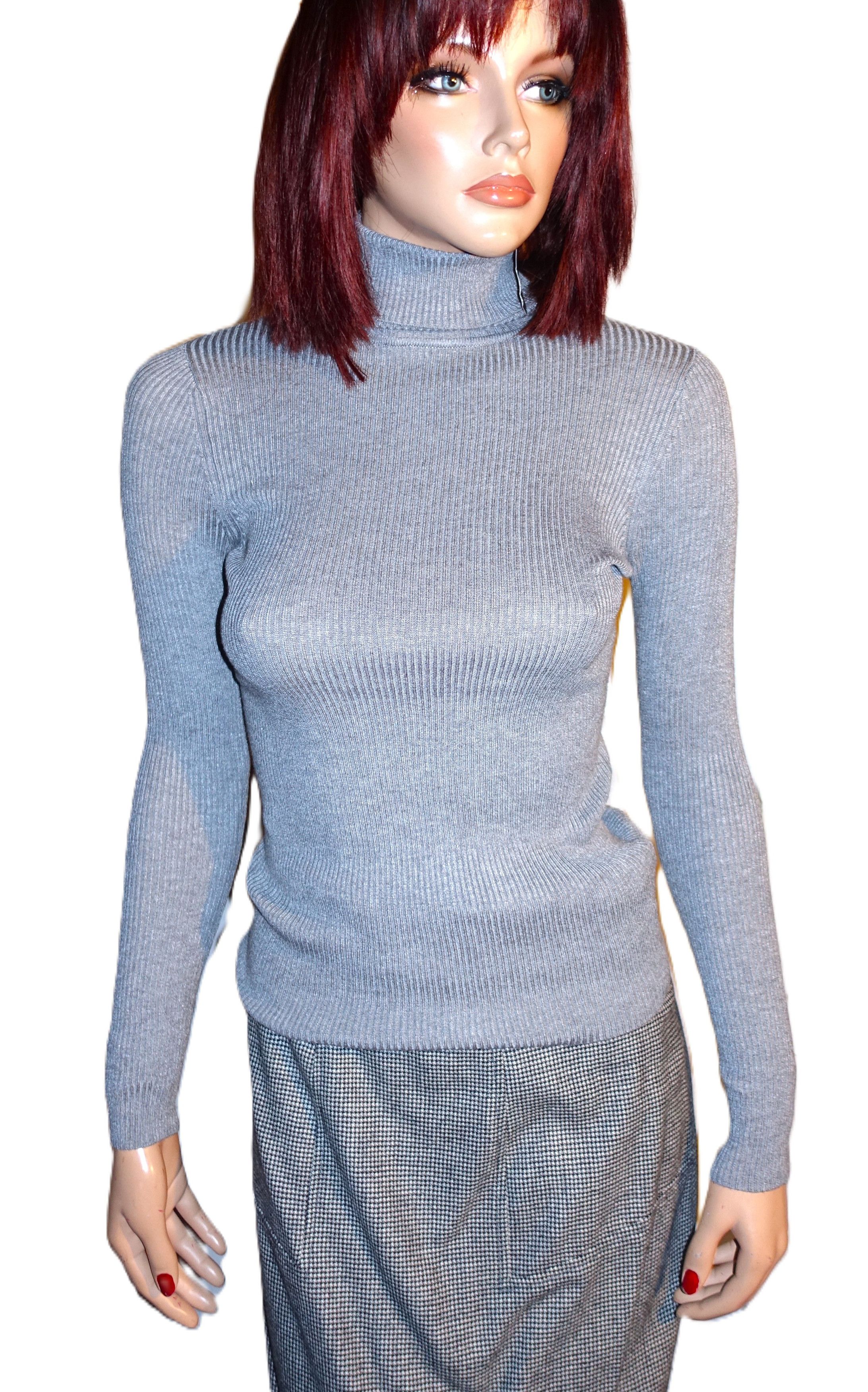 Other Ambiance Apparel Gray Turtle Neck Sweater M NWT Size M / US 6-8 / IT 42-44 - 2 Thumbnail