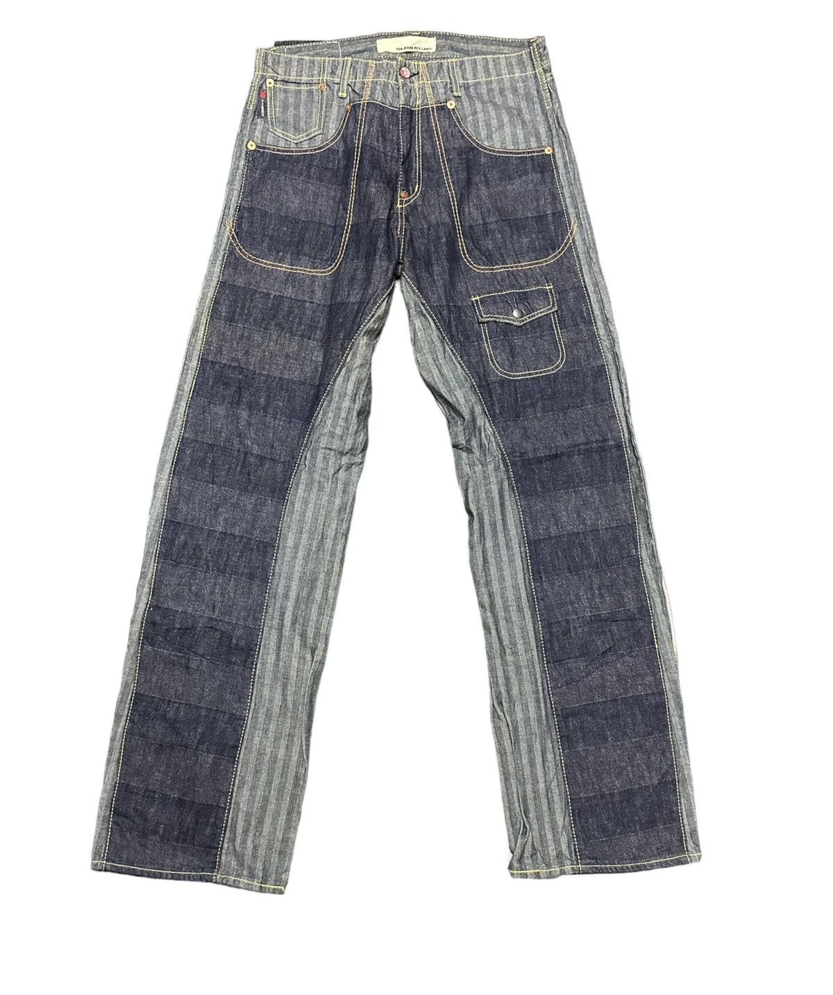 Japanese Brand Yen Jen red label 2 tone jeans | Grailed