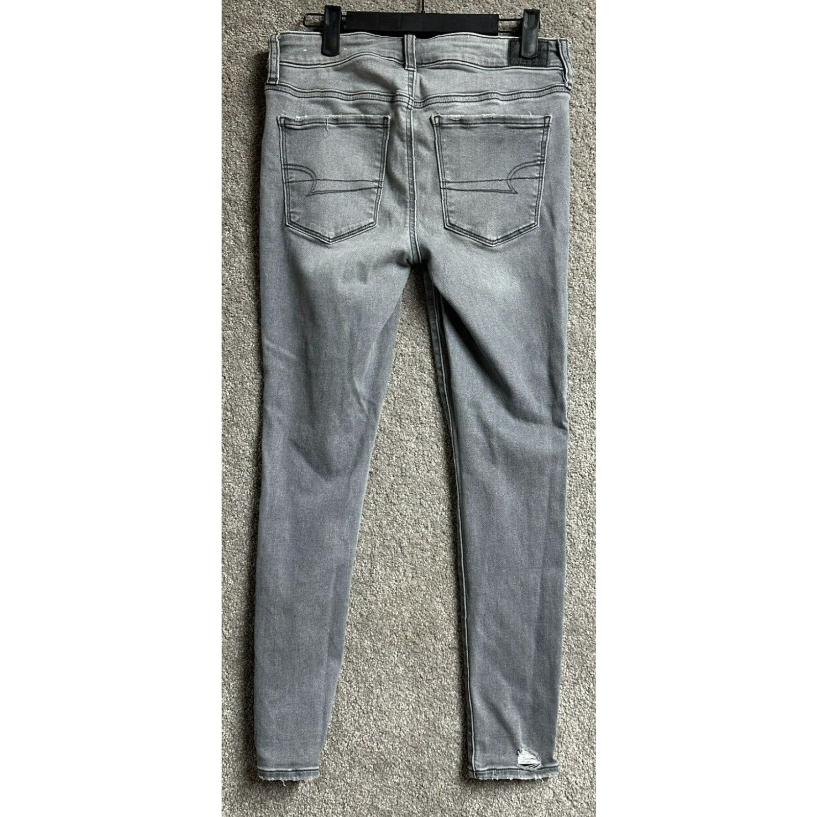 American Eagle Outfitters VINTAGE American Eagle Outfitters Jegging Womens 6 Short Distressed Ripped Grunge Streetwear Y2K Size 28" / US 6 / IT 42 - 7 Thumbnail
