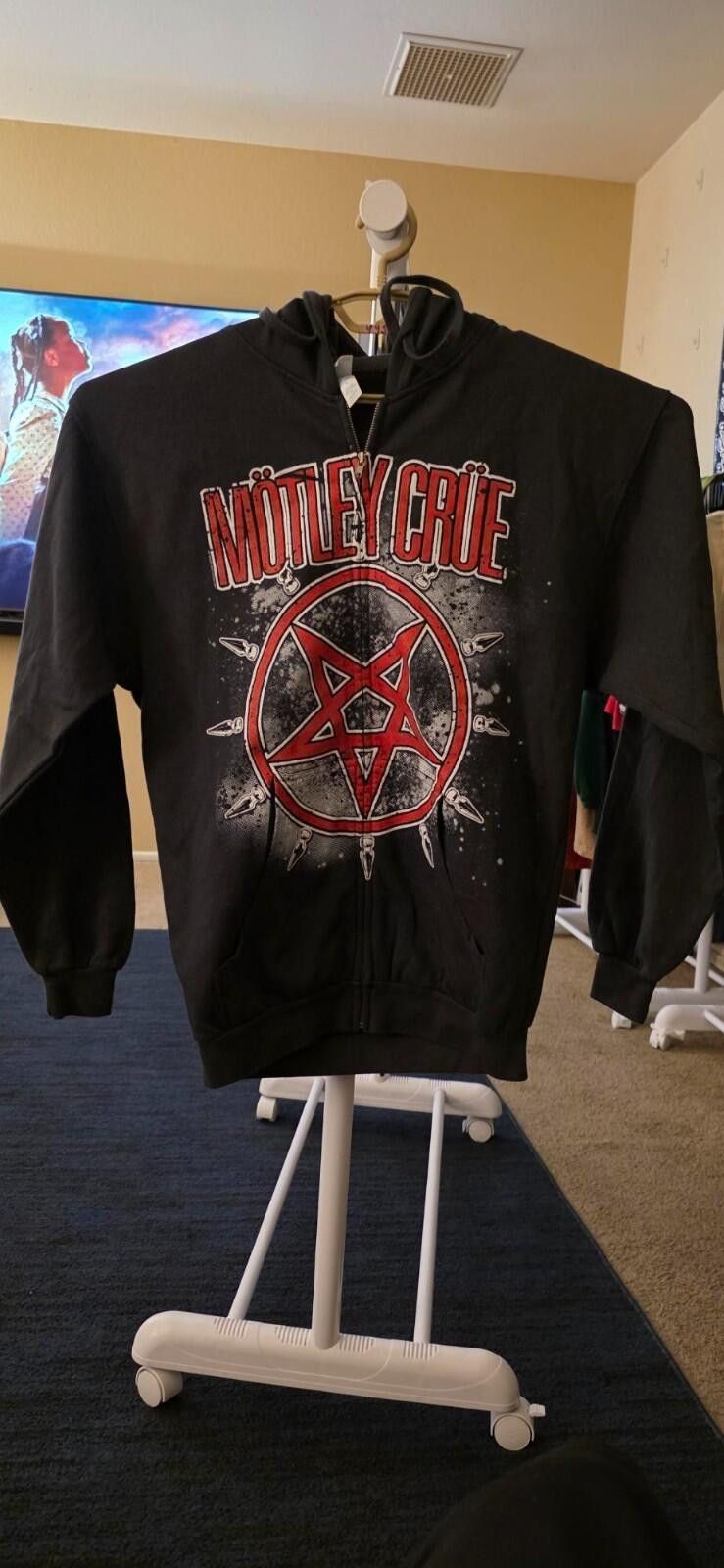 Tultex Vintage Motley Cure Full Zip Pentacle Star Hoodie Size ONE SIZE - 1 Thumbnail