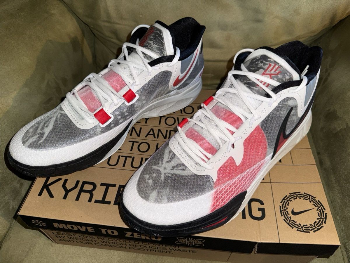 Nike SIZE 18! Nike Kyrie 8 (Rare Unreleased) White/University Red Size US 15 / EU 48 - 2 Thumbnail
