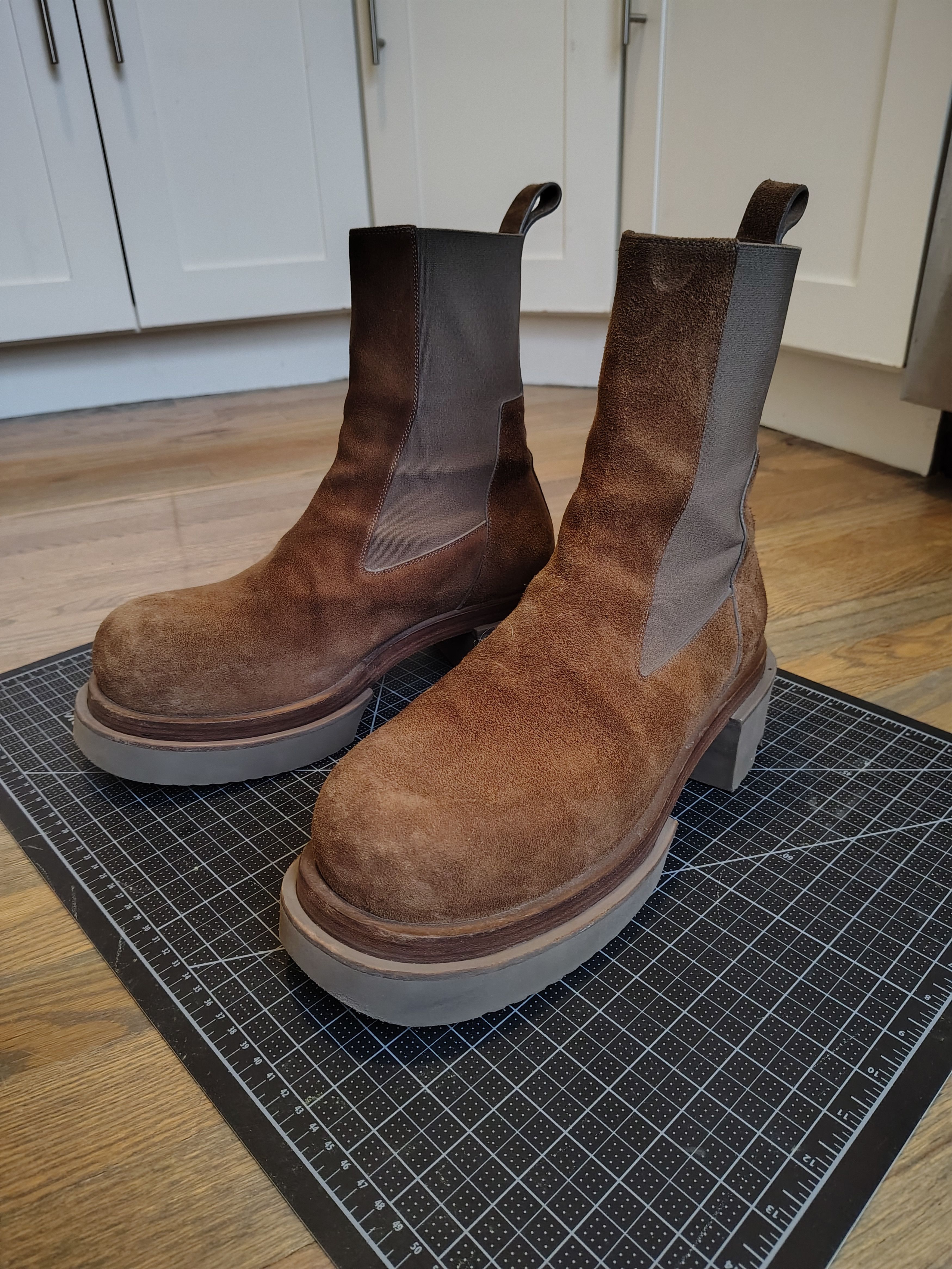 Rick Owens (44) Rick Owens 85mm Beatle Bogun boots | Grailed