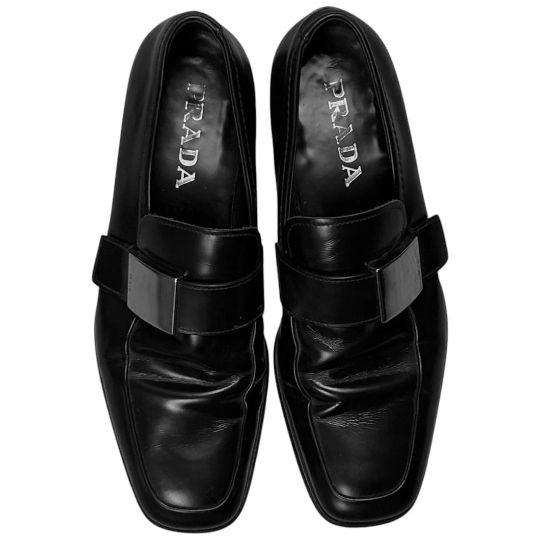 Prada Prada Metal Bar Loafers Size US 6 / EU 39 - 2 Thumbnail
