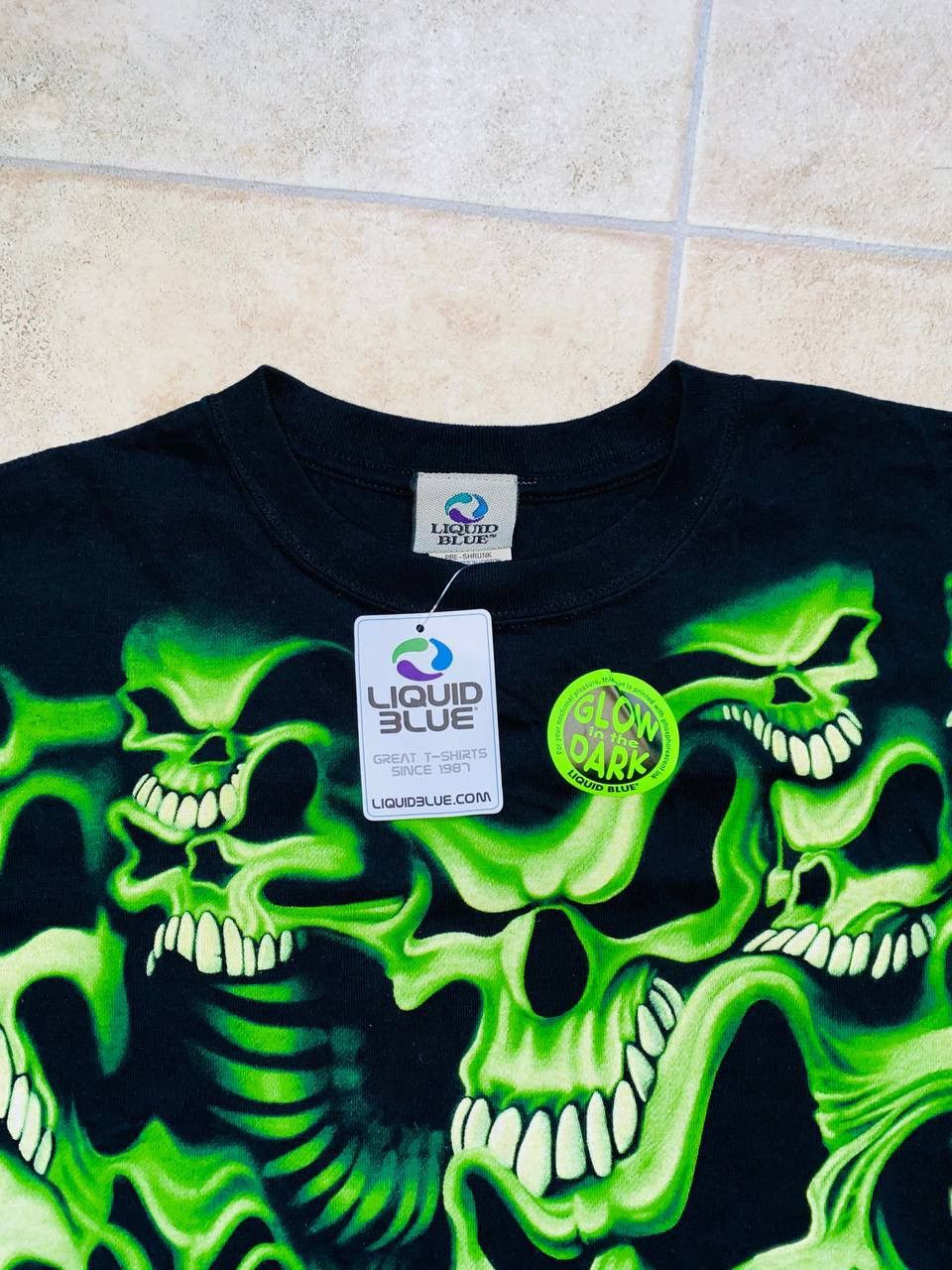 Liquid Blue × Scully × Vintage 90s Skull Pile Glow In Dark Carhartt Size US L / EU 52-54 / 3 - 4 Thumbnail