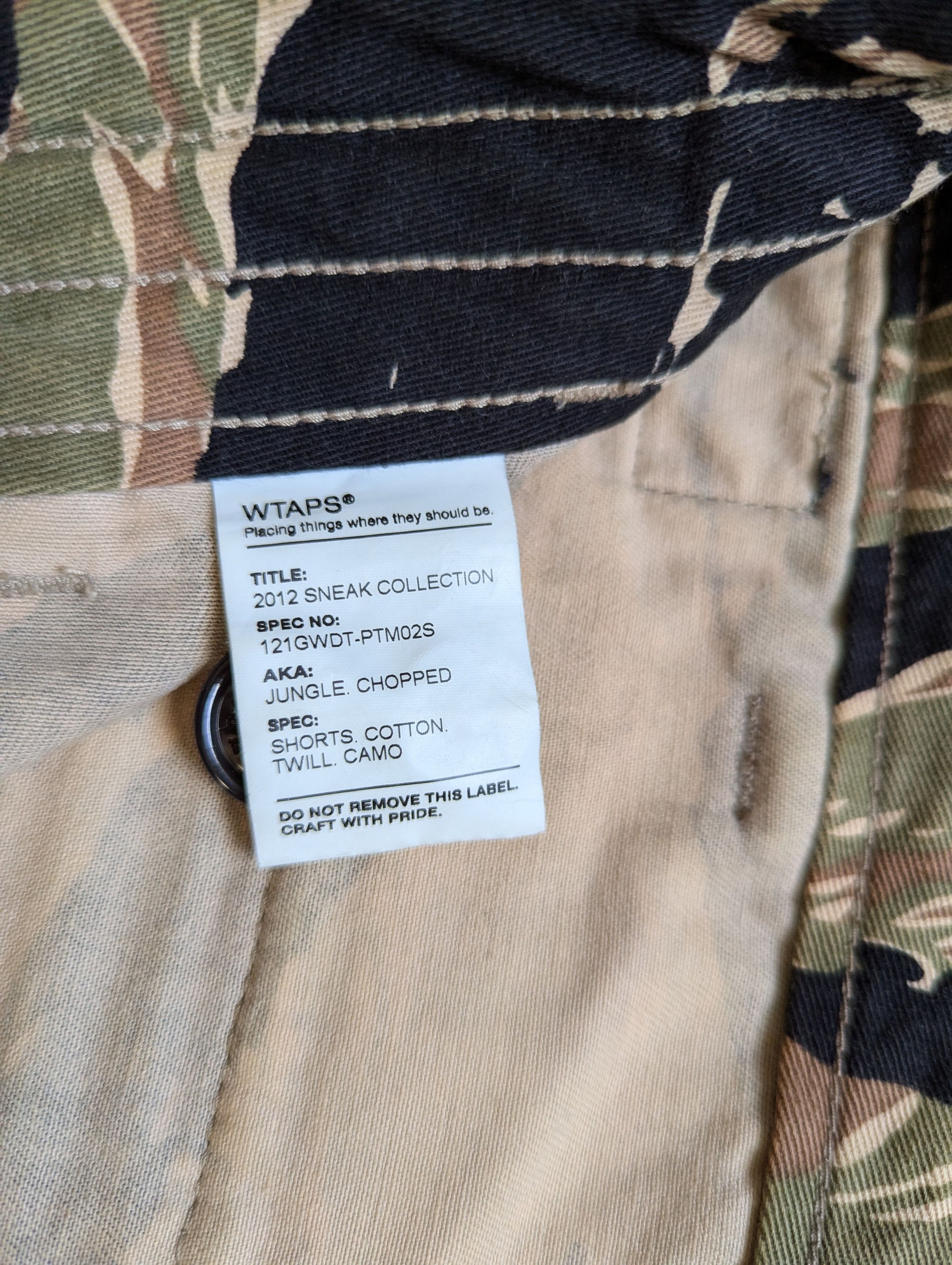 Wtaps Wtaps Jungle Chopped Cargo Shorts Size US 33 - 12 Thumbnail