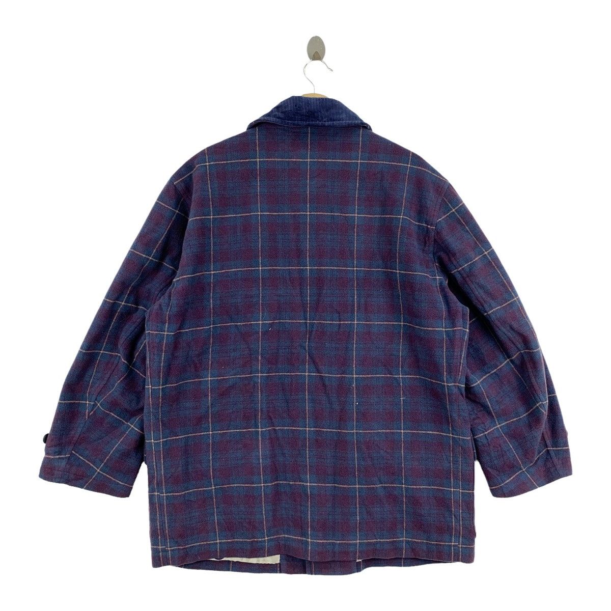 Helly Hansen Vintage HELLY HANSEN Outdoor Checkered Wool Coat Jacket Size US M / EU 48-50 / 2 - 2 Thumbnail