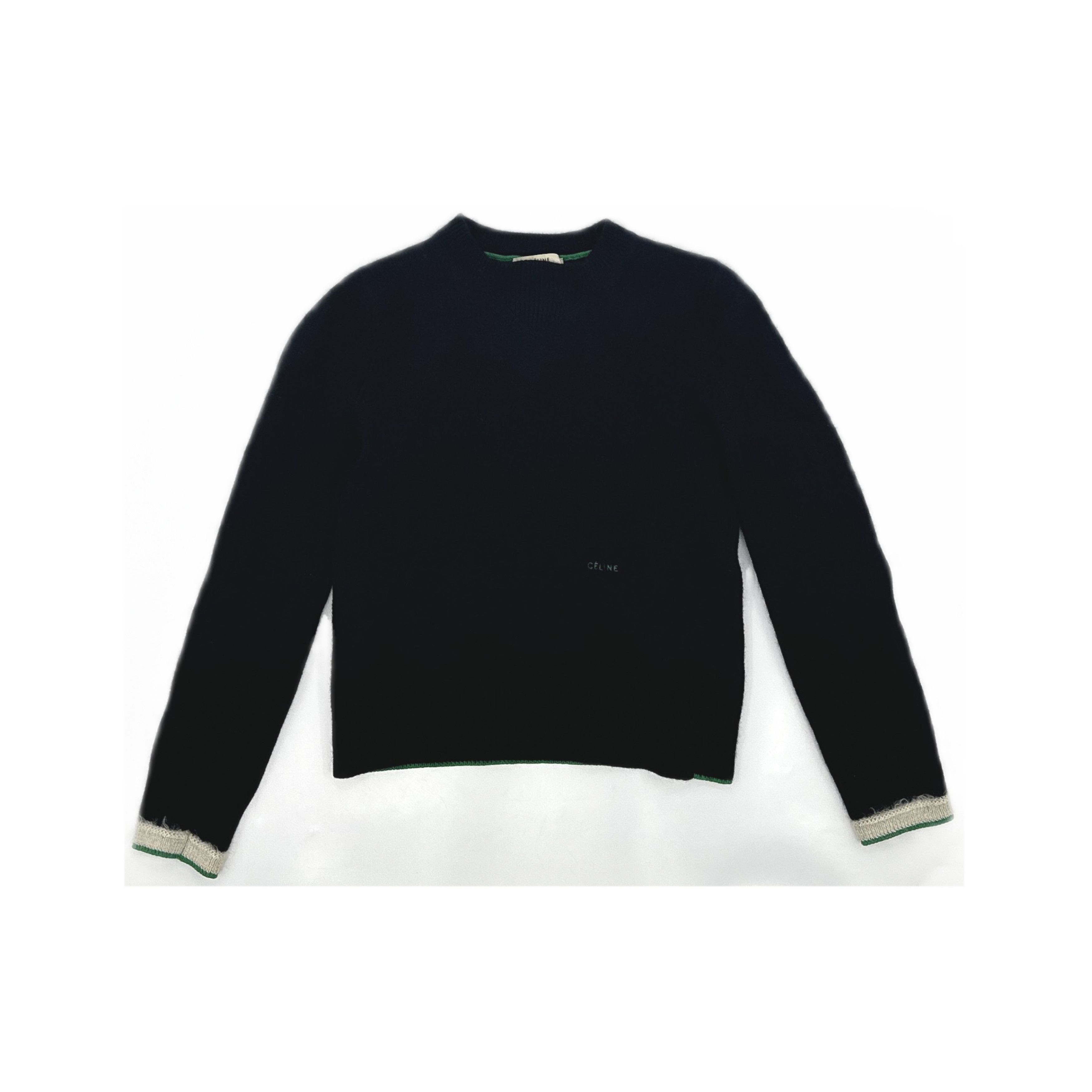 Celine Celine Contrast Cuff Knit Sweater Size M Size M / US 6-8 / IT 42-44 - 1 Thumbnail