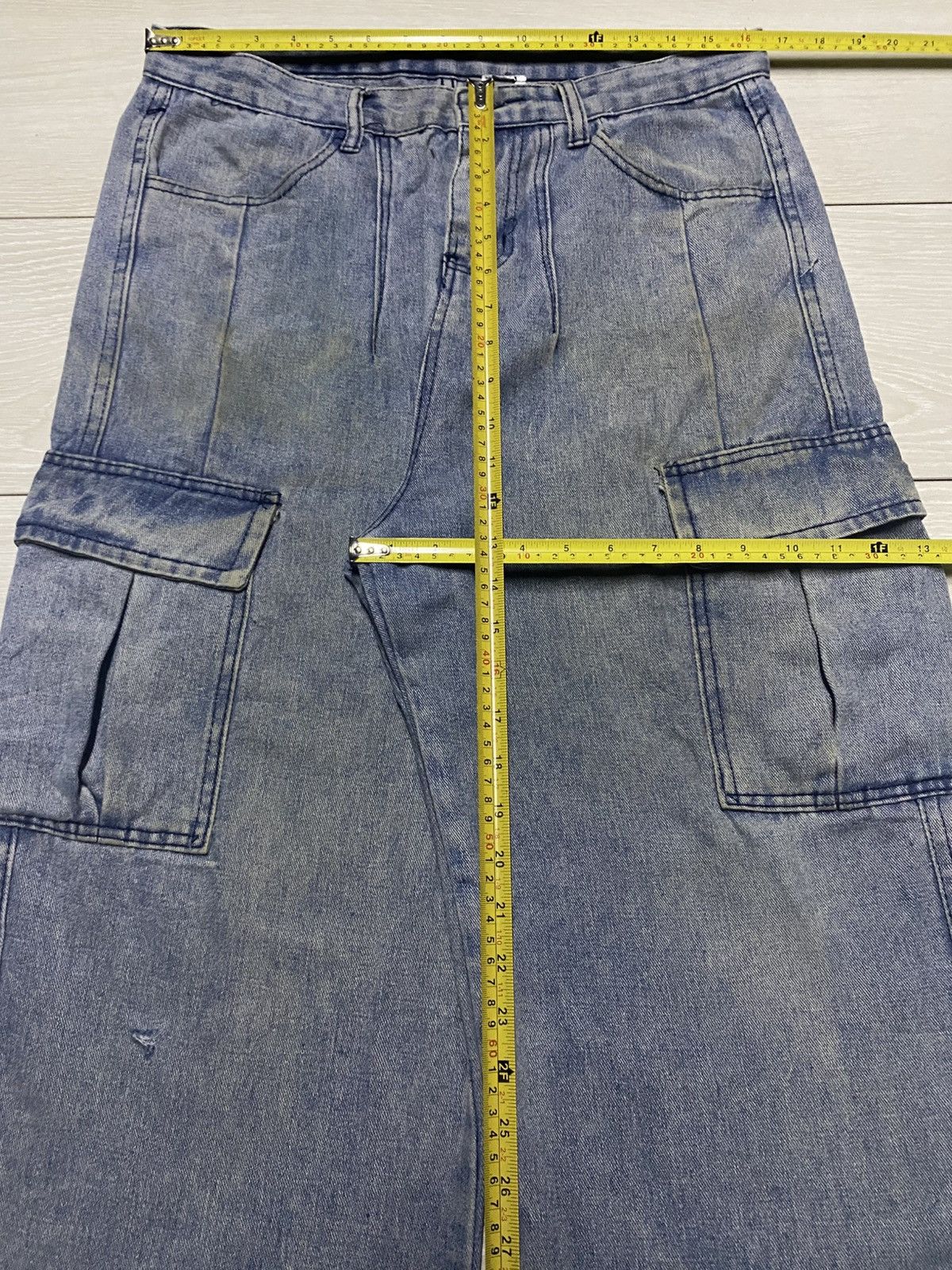 Bleach Vintage Japanese Brand Cargo Bleach Baggy Pants Size US 33 - 9 Thumbnail