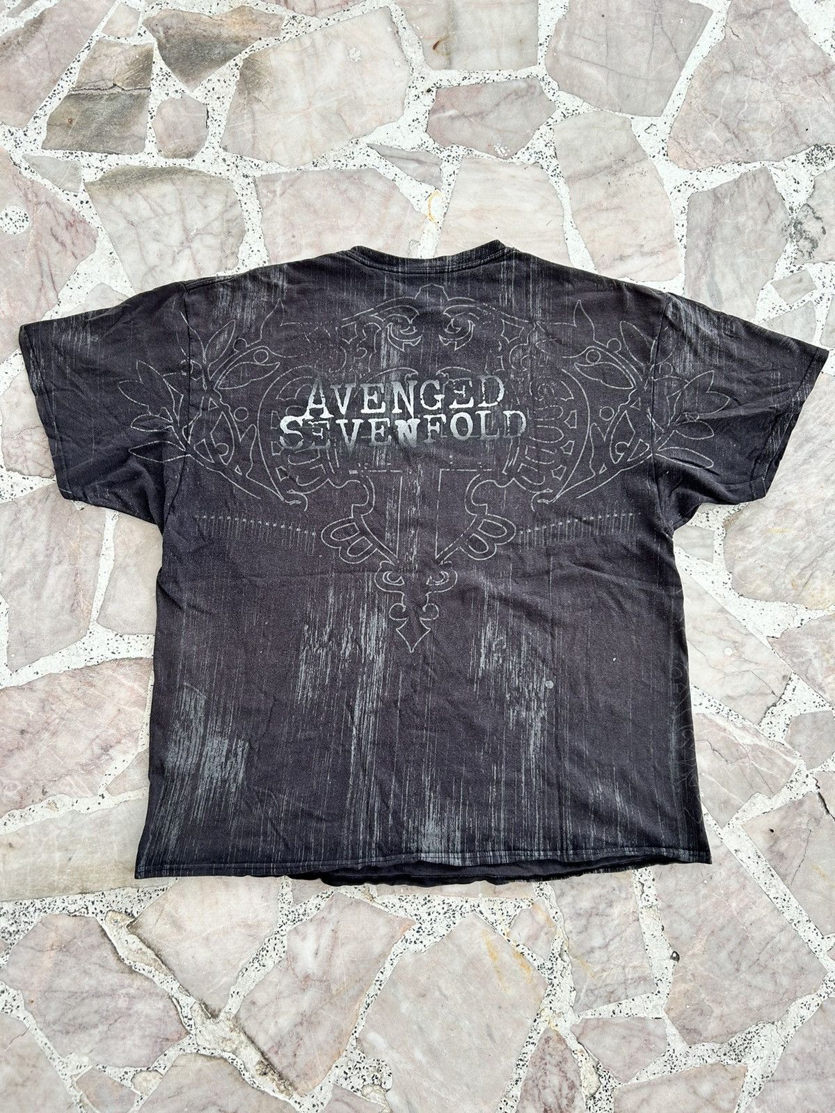 Band Tees Avenged Sevenfold Hanes Vintage Tshirt Overprint Size US L / EU 52-54 / 3 - 2 Thumbnail