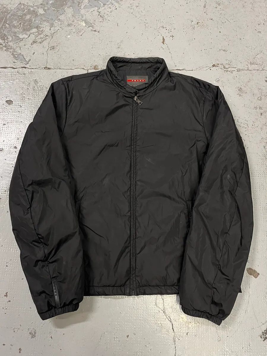 Prada AW2010 Prada Black Pure Black Bomber Jacket Size US L / EU 52-54 / 3 - 4 Thumbnail
