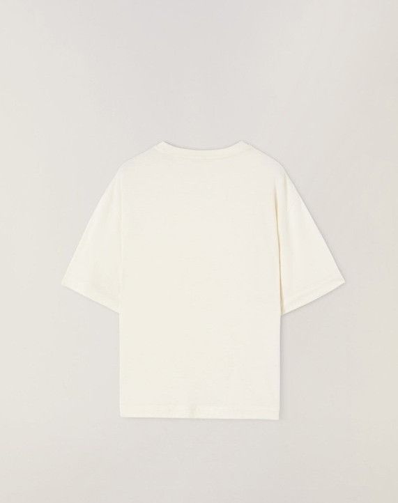 Loro Piana o1srvl11e1024 Cocooning Short Sleeve T-Shirt in White Size M / US 6-8 / IT 42-44 - 2 Thumbnail