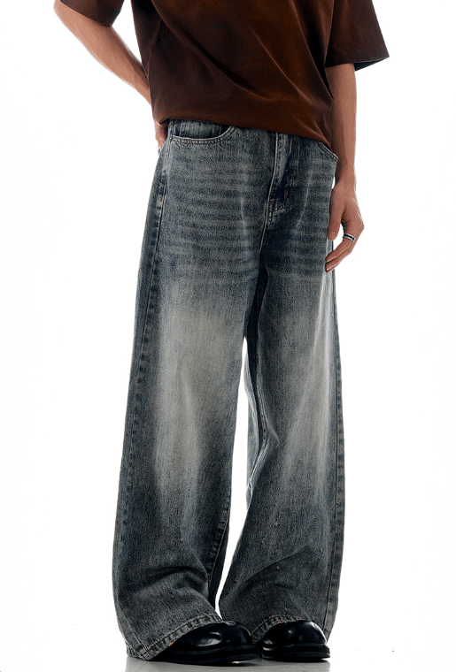 Japanese Brand × Jean American retro washed vintage distressed blue jeans Size US 32 / EU 48 - 2 Thumbnail