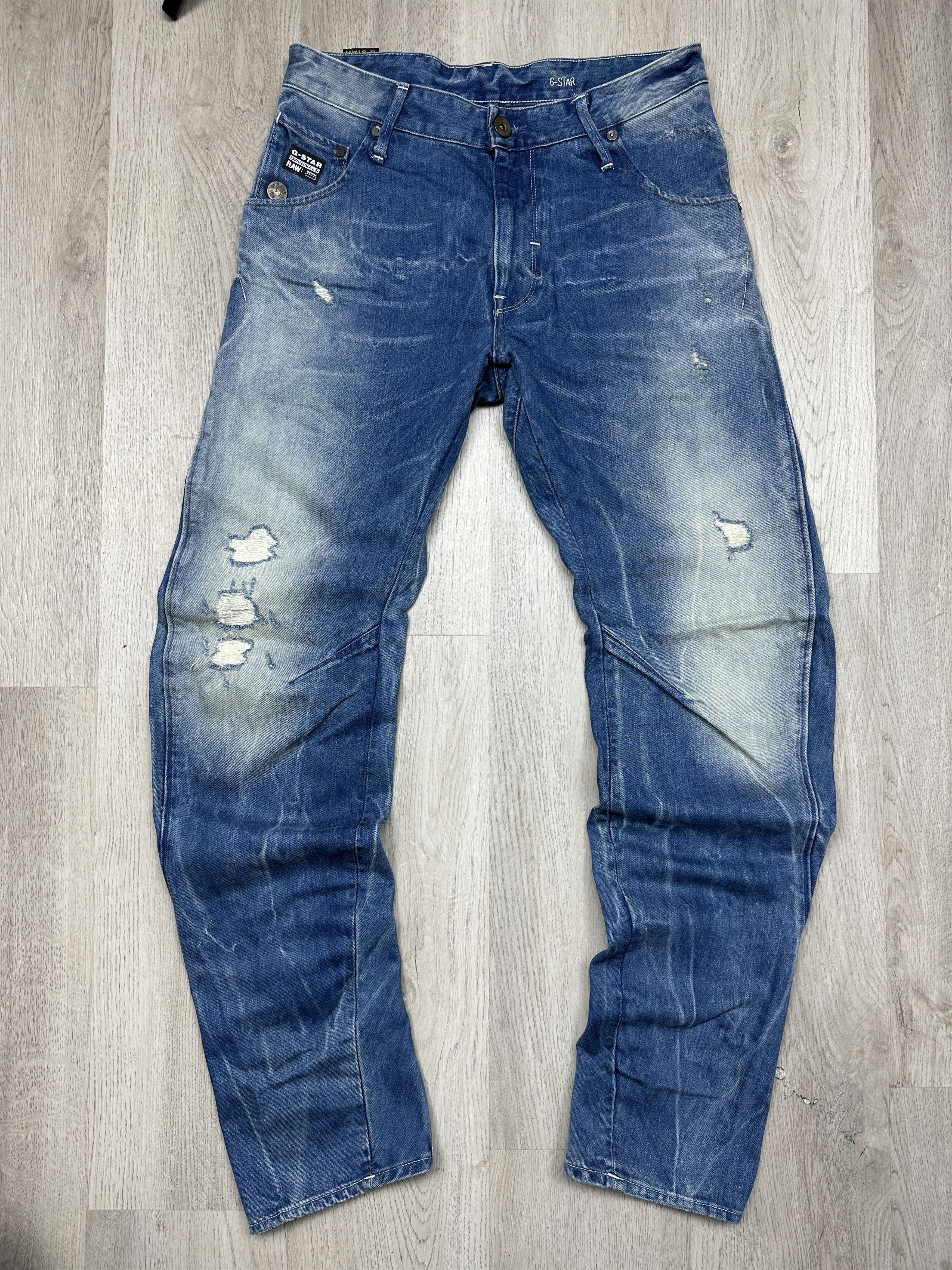 G-Star G Star Raw Mens Arc 3D Loose Tapered Denim Pants Jeans Size US 31 - 1 Thumbnail