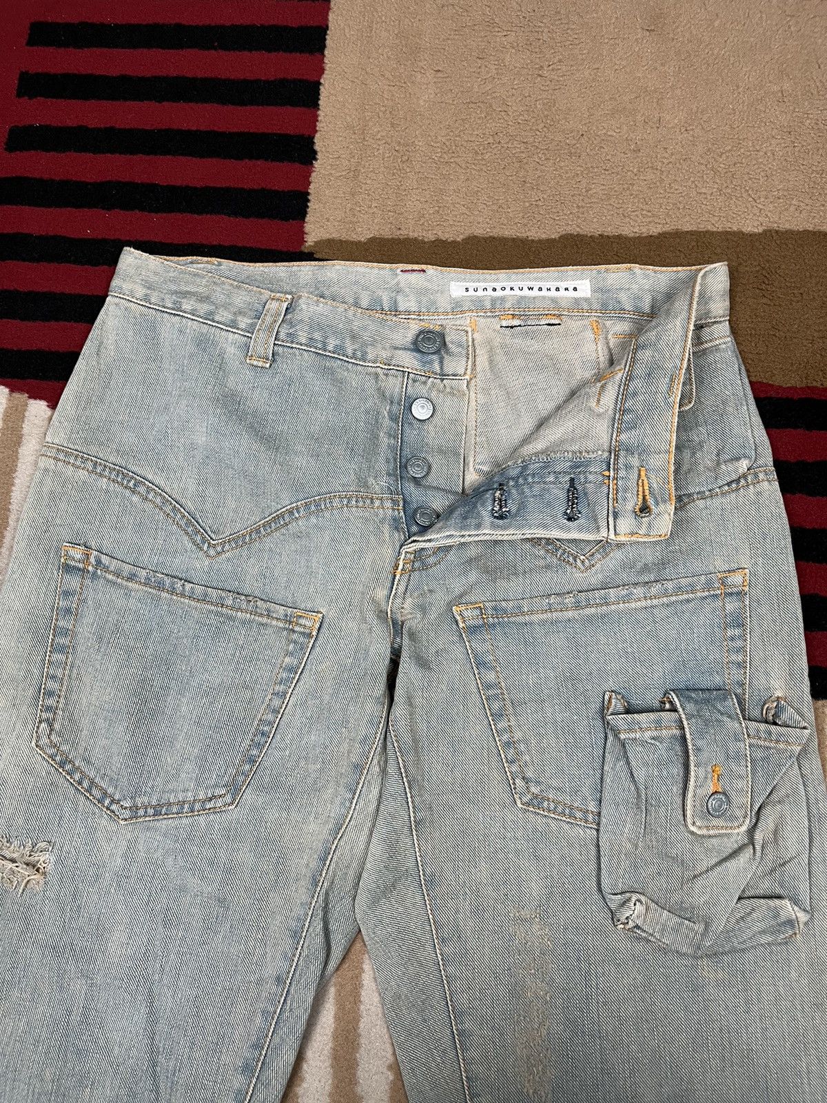 Issey Miyake Sunao Kuwahara By Issey Miyake Jeans Ripped Pants Size US 29 - 8 Thumbnail