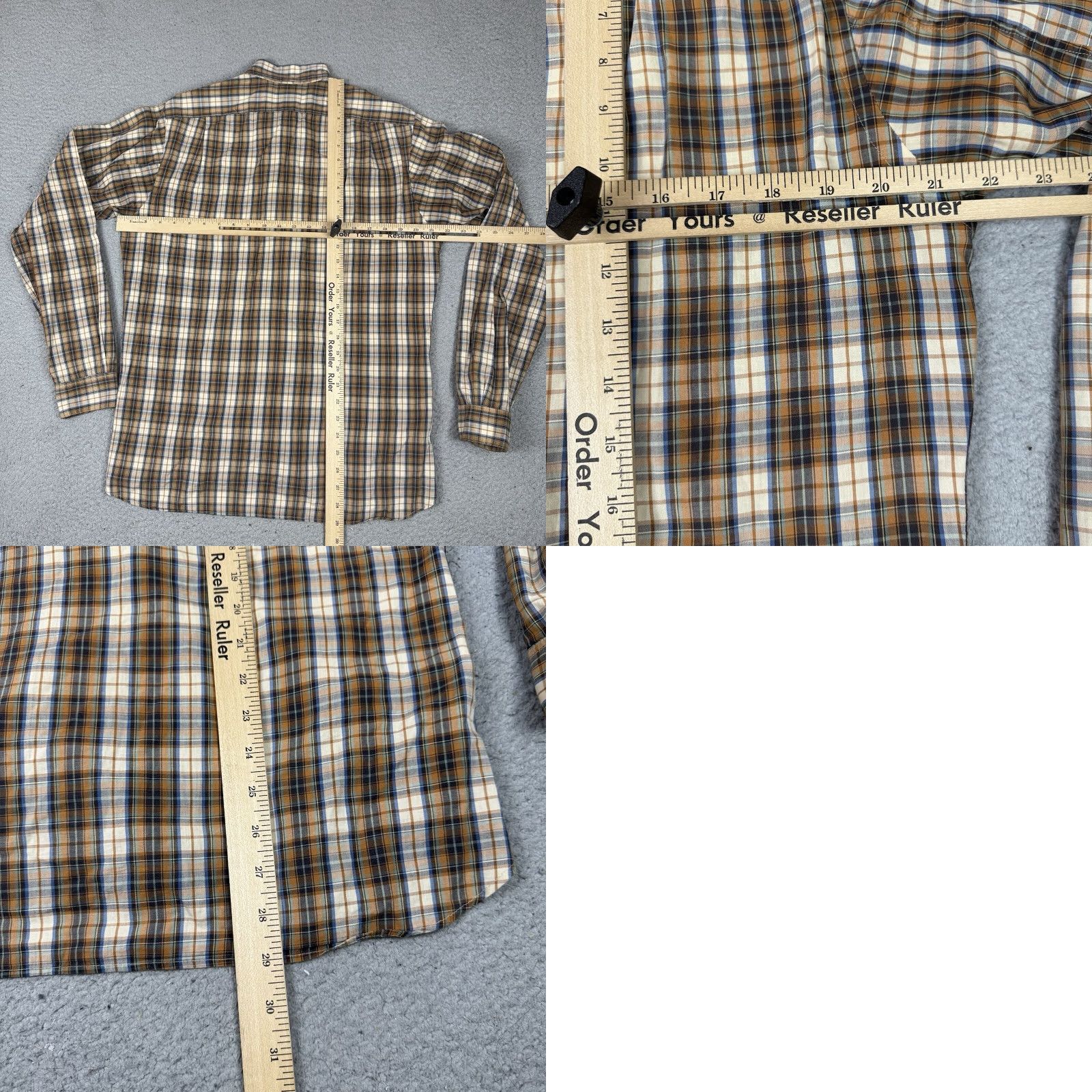 Steven Alan Steven Alan Shirt Adult M Brown Button Flannel Long Sleeve USA Casual Top M Size US M / EU 48-50 / 2 - 8 Thumbnail