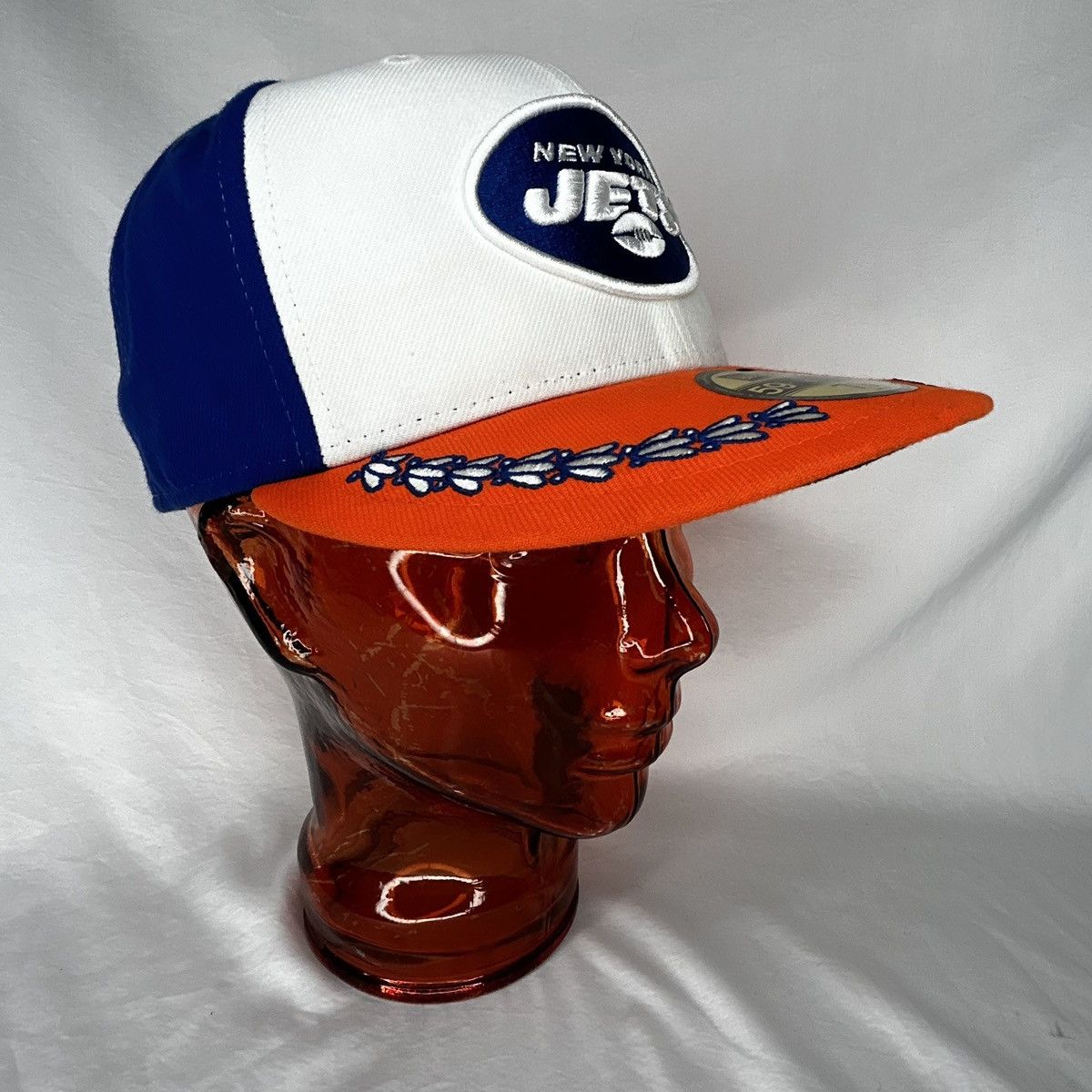 New Era NWT New York Jets City Flag 2019 Draft Fitted Hat Cap 7 1/8 Size ONE SIZE - 2 Thumbnail