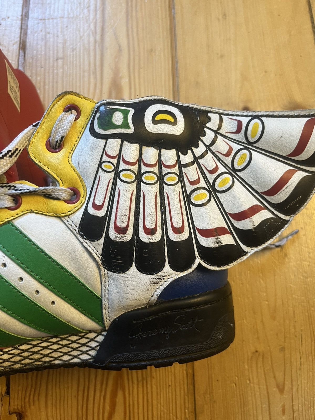 Adidas × Jeremy Scott Jeremy Scott Eagle Wings ‘Totem’ Size US 7.5 / EU 40-41 - 15 Thumbnail