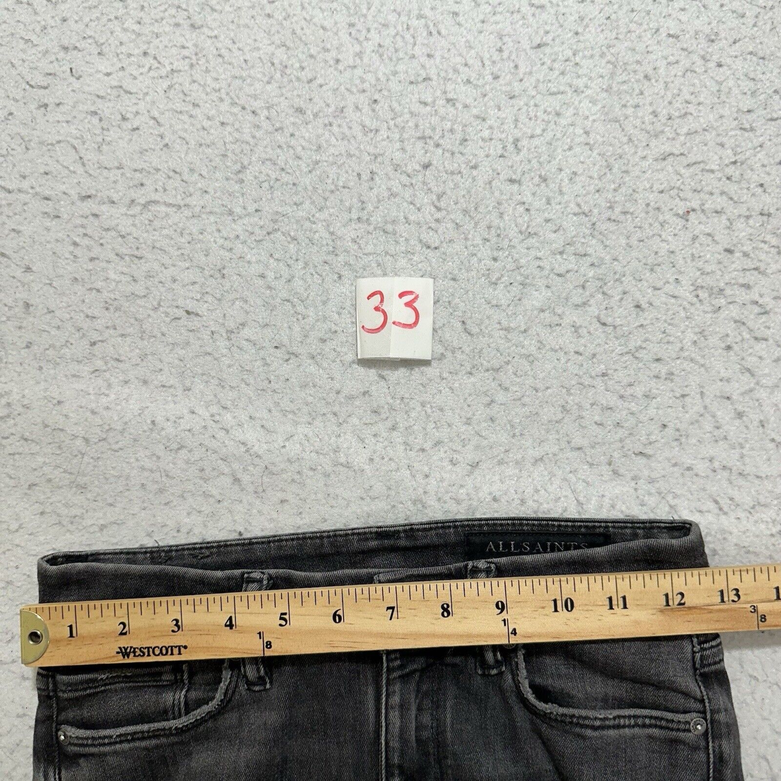 Allsaints AllSaints Grace Cropped Zip 26 Gray Skinny Jeans Mid Rise Size 26" / US 2 / IT 38 - 9 Thumbnail