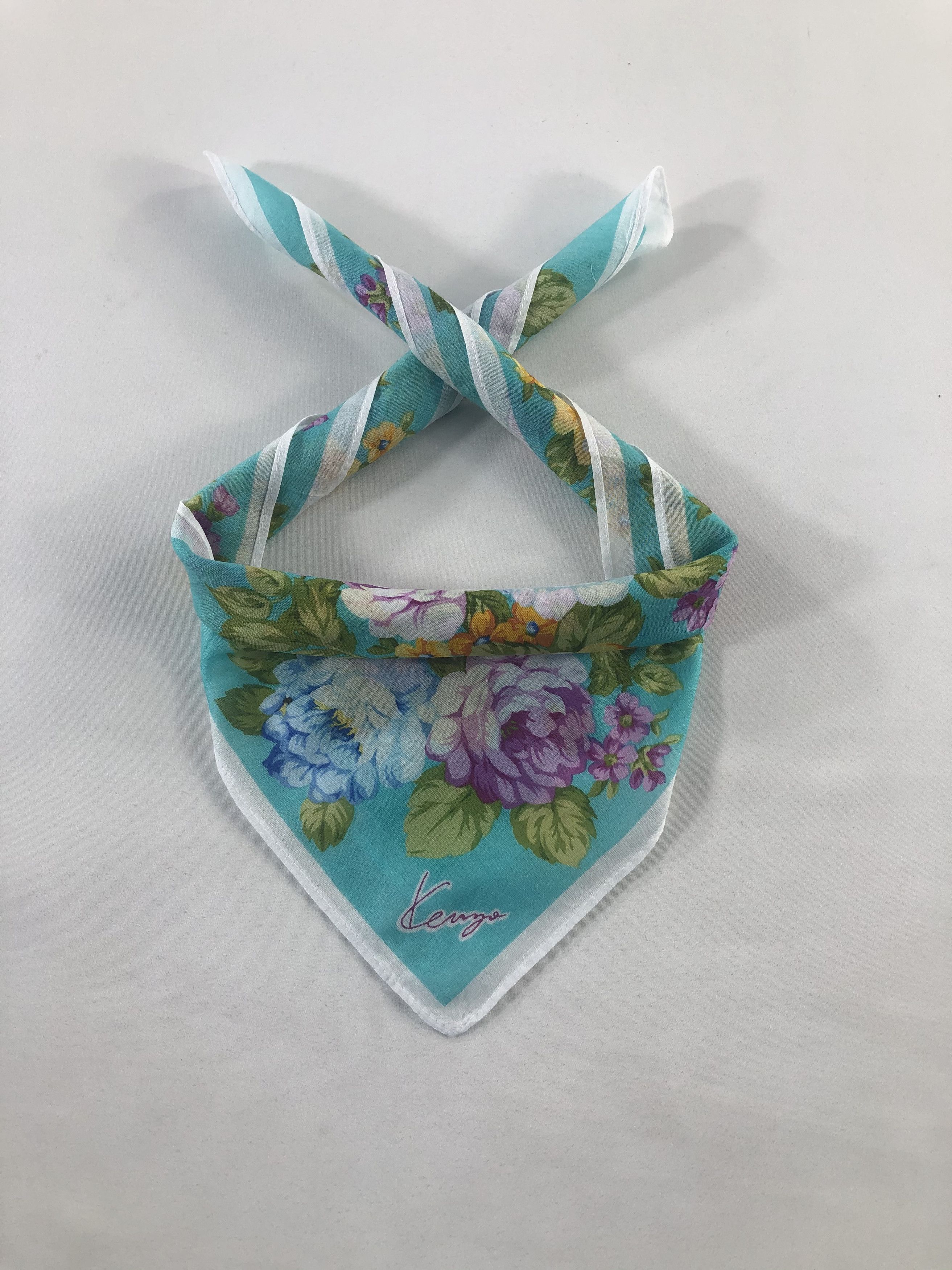 Kenzo × Vintage Kenzo Floral Handkerchief / Bandana / Neckerchief Size ONE SIZE - 1 Thumbnail