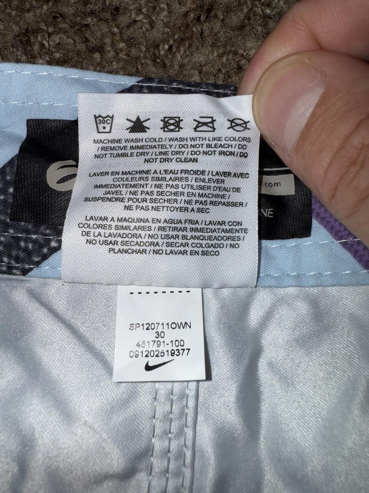 Nike VINTAGE Nike Men’s 6.0 Scout Laces Surf Board Swim Beech Summer Shorts Size US 32 / EU 48 - 6 Thumbnail
