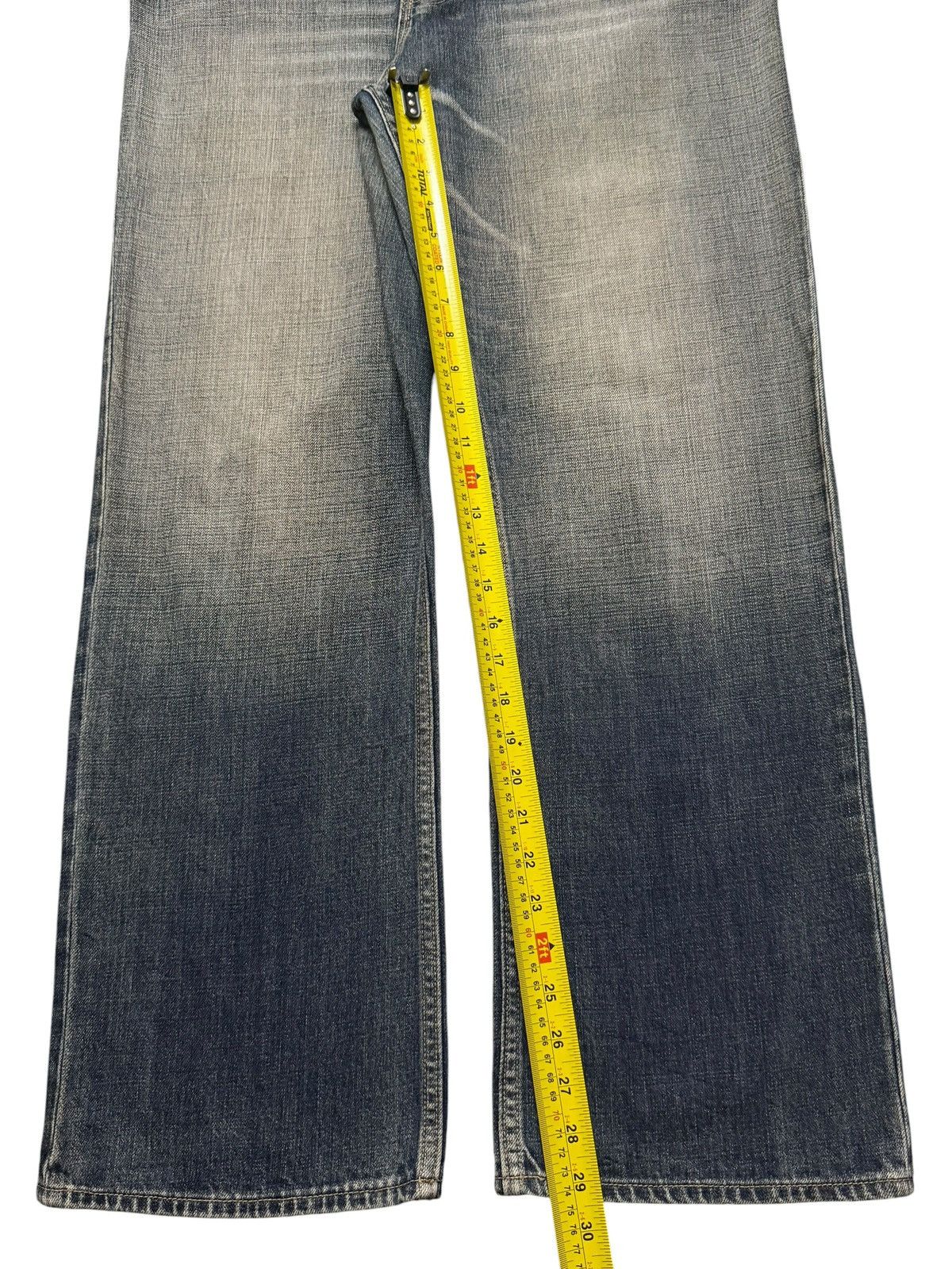 Gap Vintage Y2K Gap Blue Wash Bleached Straight Wide Leg Baggy Size US 36 / EU 52 - 8 Thumbnail