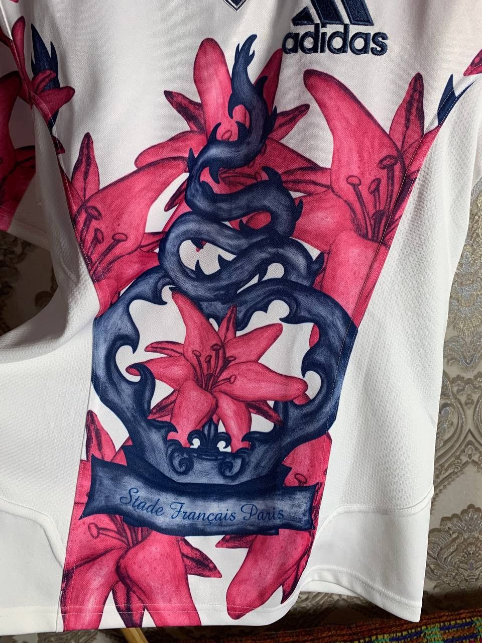 Adidas VERY RARE ADIDAS STADE FRANCAIS PARIS SF RUGBY JERSEY Y2K Size US S / EU 44-46 / 1 - 6 Thumbnail