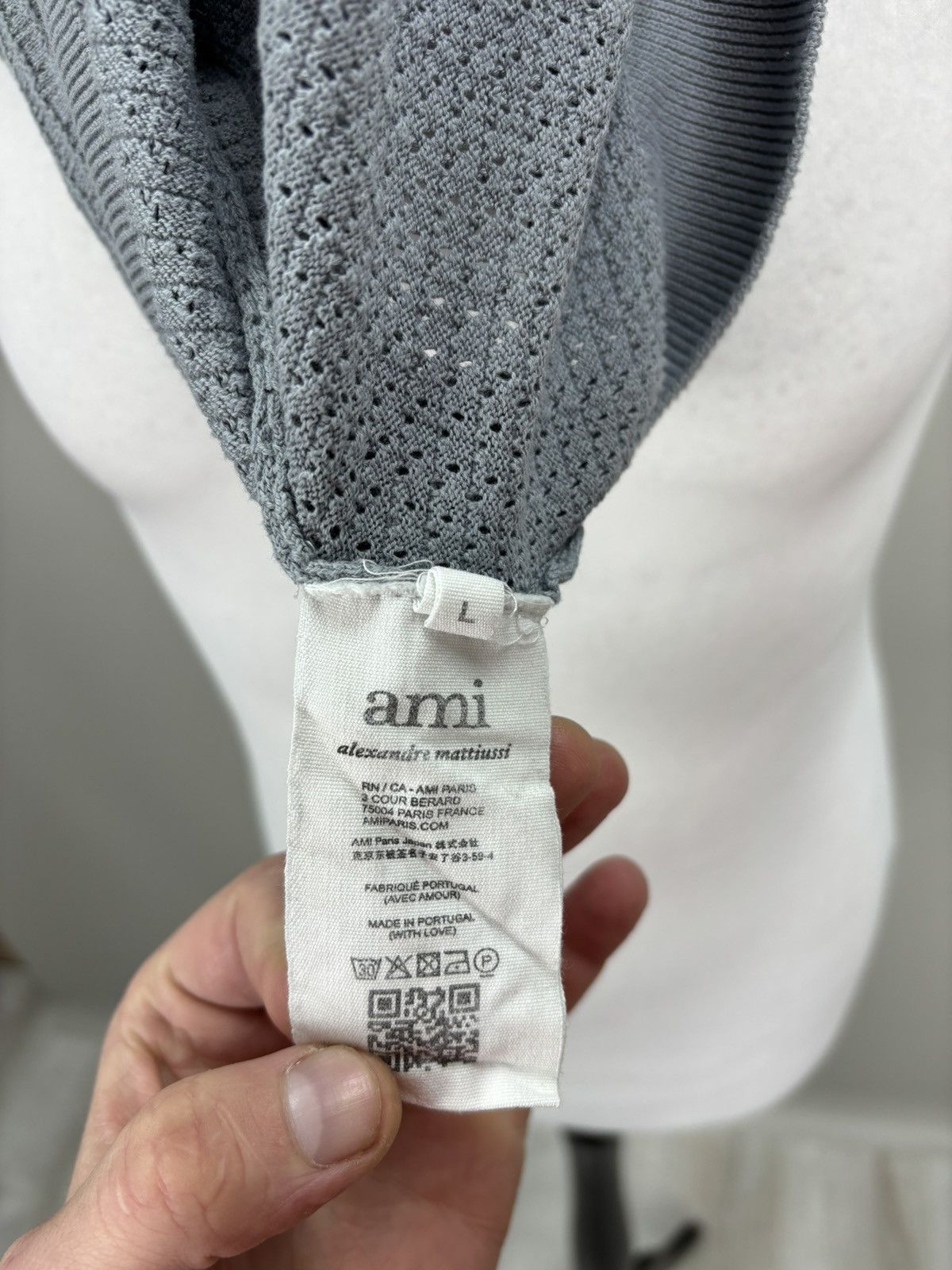 AMI Mens t shirt AMI Alexandre Mattiussi Size L Color Gray Size US L / EU 52-54 / 3 - 13 Thumbnail