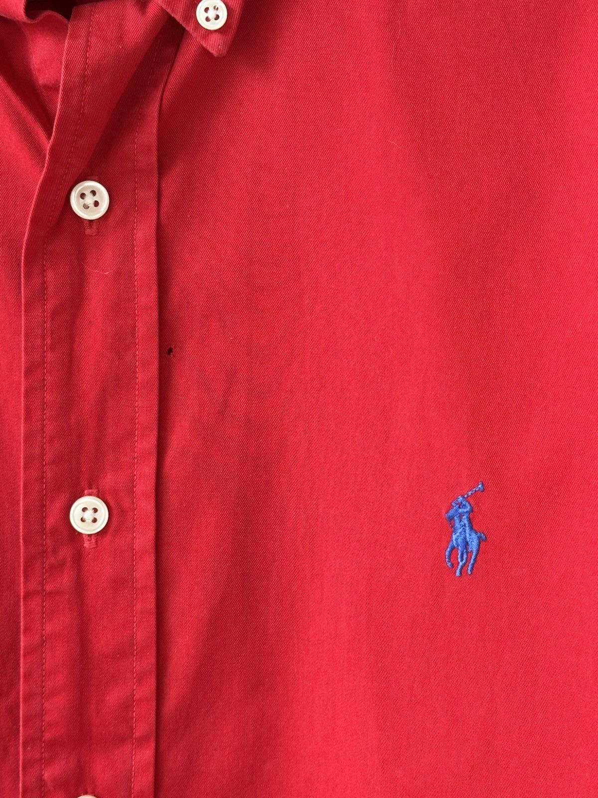 Polo Ralph Lauren × Vintage Vintage Ralph Lauren Polo Red Shirt Size US L / EU 52-54 / 3 - 5 Thumbnail