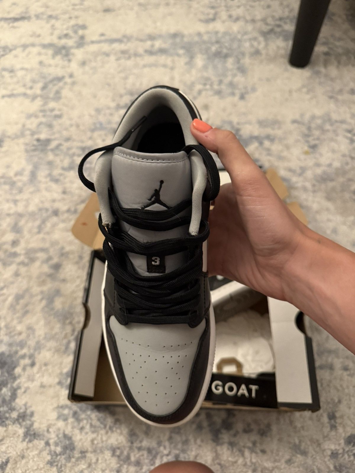 Jordan Brand Air Jordan 1 Low ‘Black Medium Size US 9 / EU 42 - 3 Thumbnail