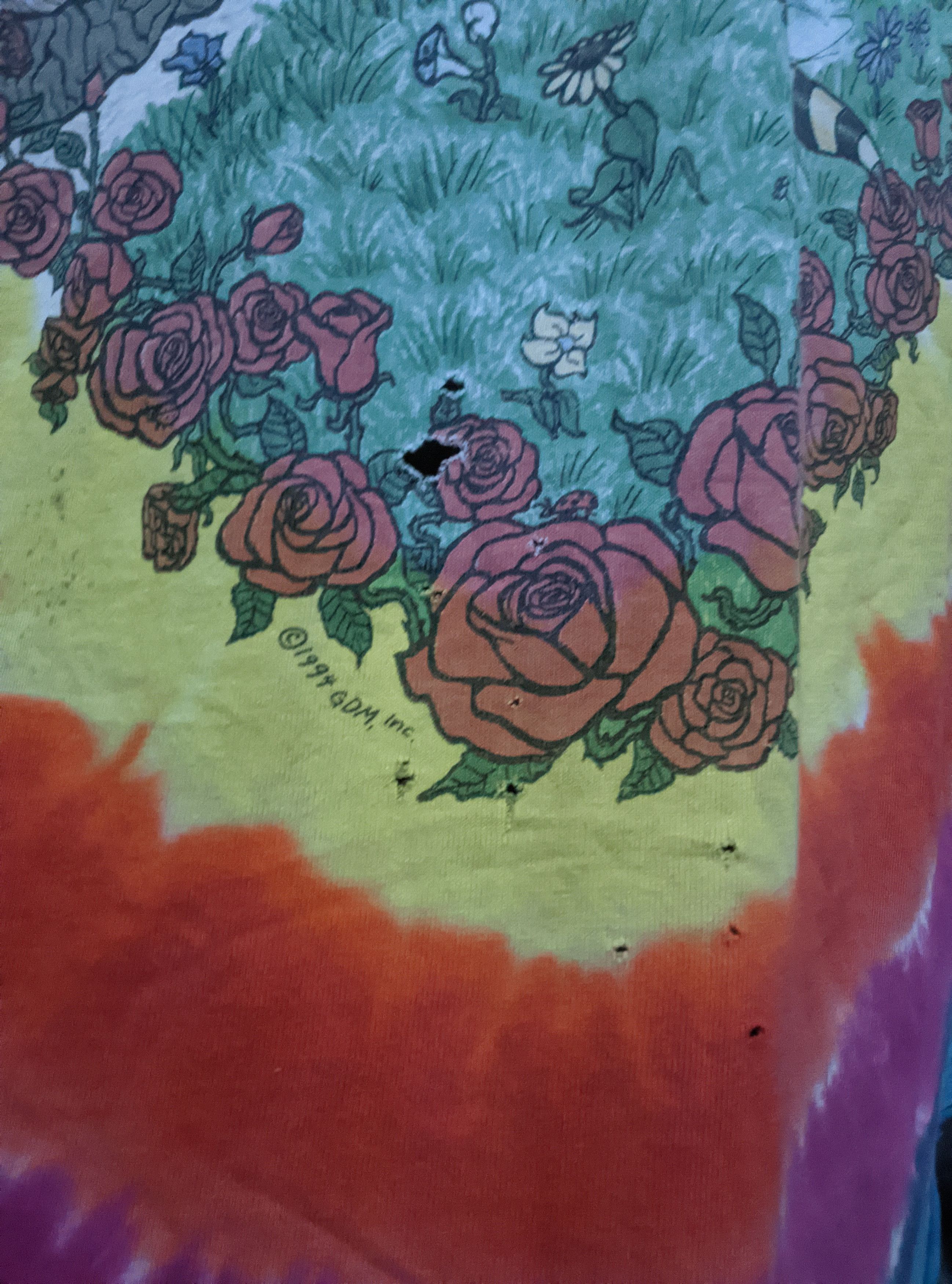 Band Tees Vintage 1994 very thrashed grateful dead summer tour tshirt Size US XL / EU 56 / 4 - 11 Thumbnail