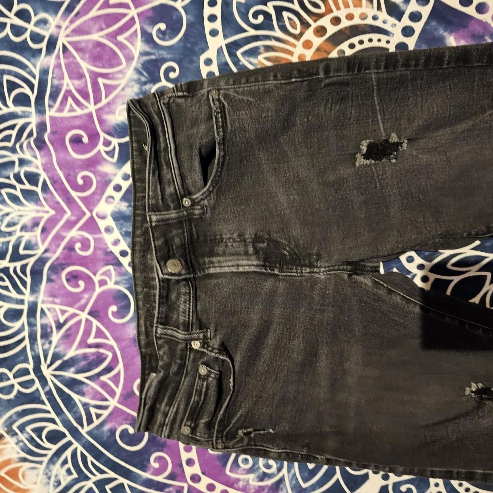 American Eagle Outfitters American Eagle Outfitters Men's Black Jeans Size US 32 / EU 48 - 4 Thumbnail