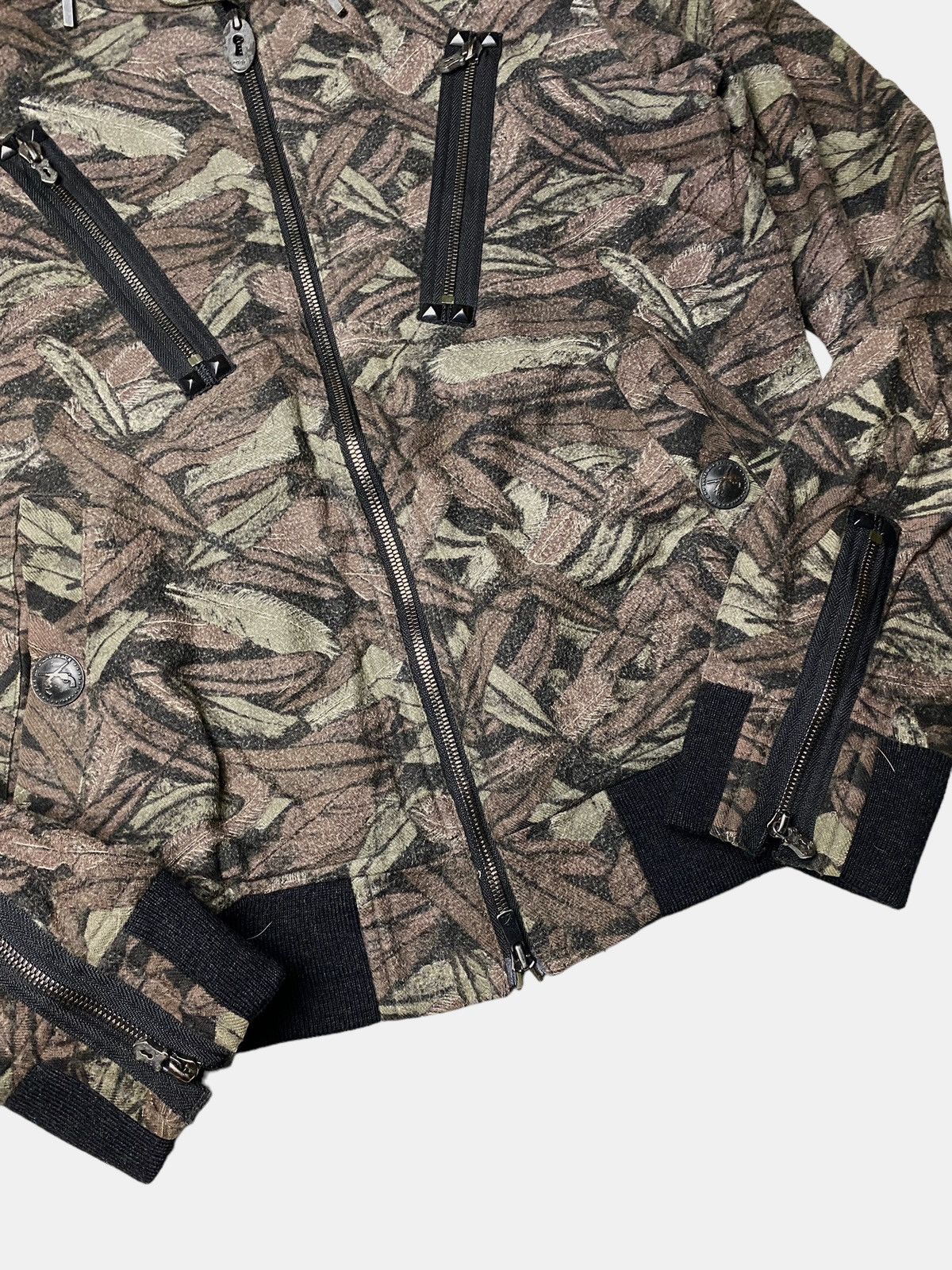 If Six Was Nine 2000's Roar Guns Fur Feather Multizip Hoodie Size US M / EU 48-50 / 2 - 4 Thumbnail