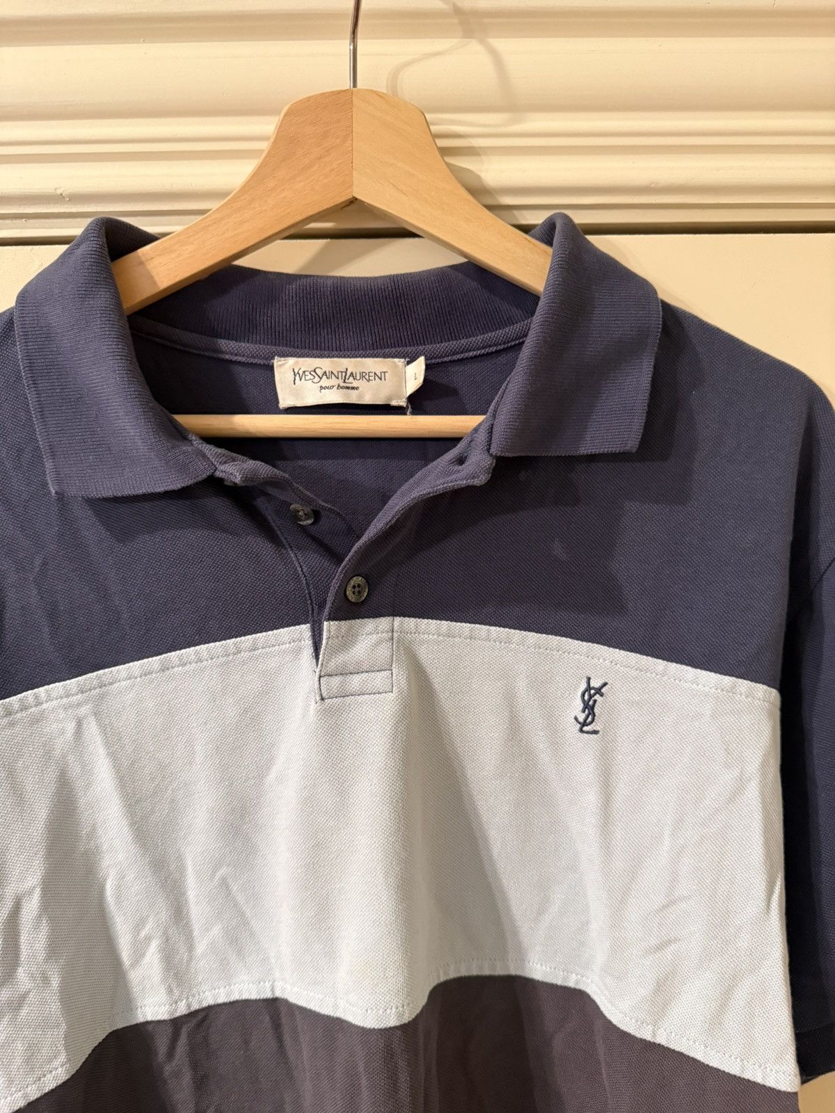 Yves Saint Laurent Yves Saint Laurent Pour Homme Vintage Polo Size US L / EU 52-54 / 3 - 2 Thumbnail