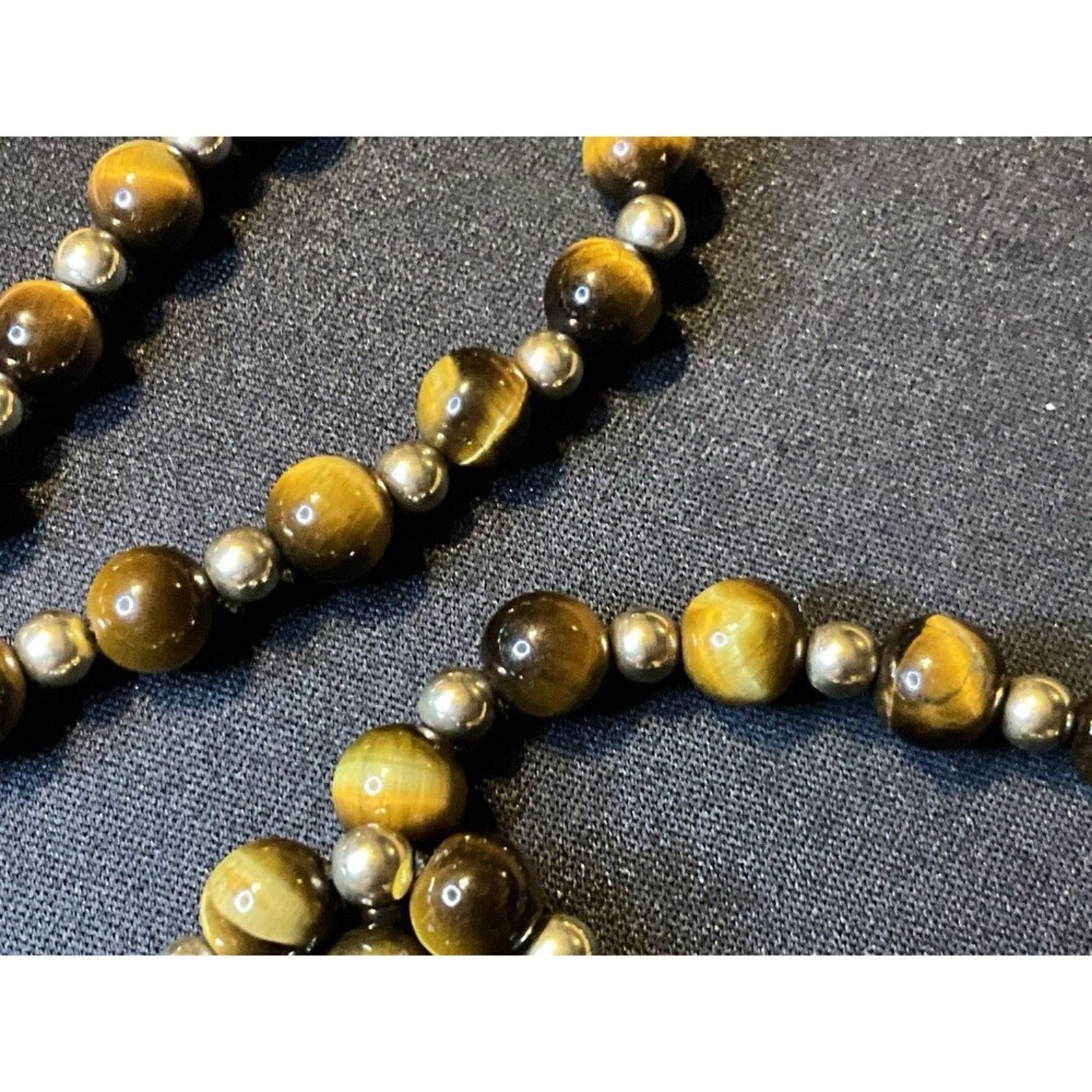 Other 1/20 14k Gold Filled Findings Beads Tiger Eye 24in Necklace Size ONE SIZE - 5 Thumbnail