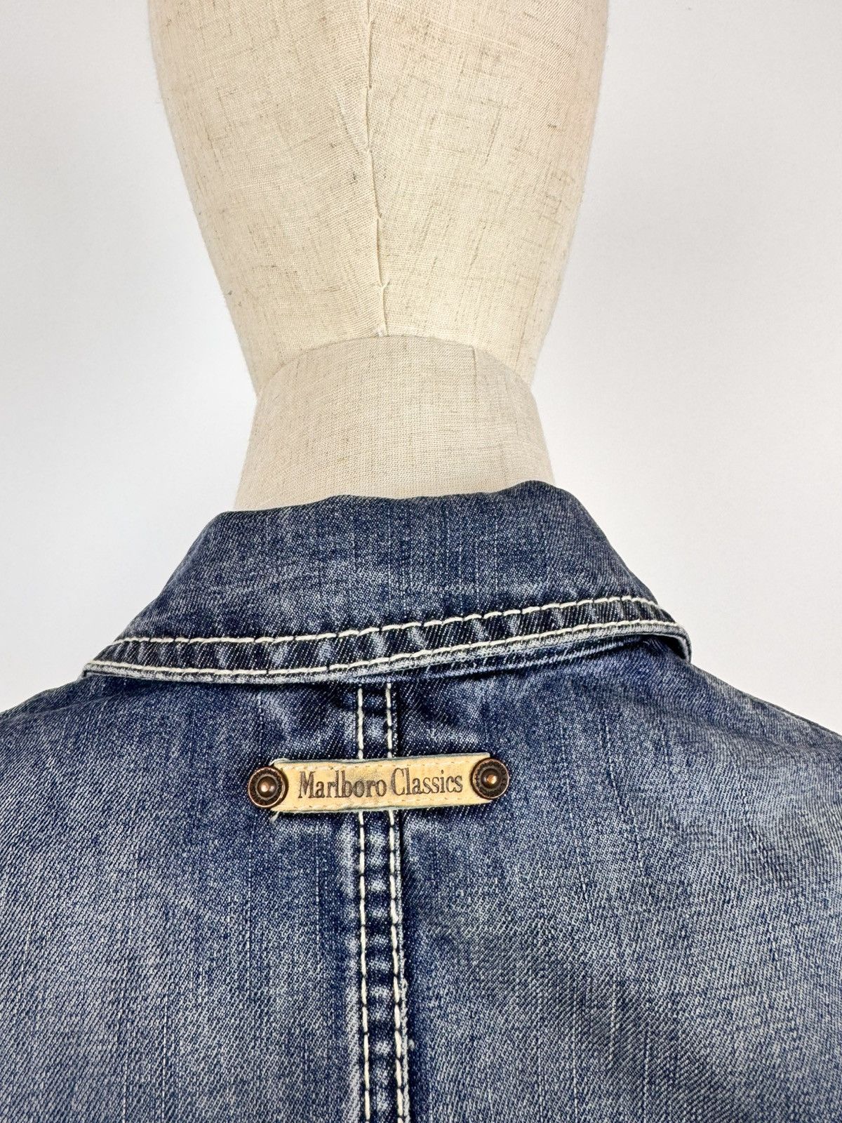 Marlboro Classics Vintage Marlboro Classics Western denim Blazer Jacket Size M / US 6-8 / IT 42-44 - 11 Thumbnail