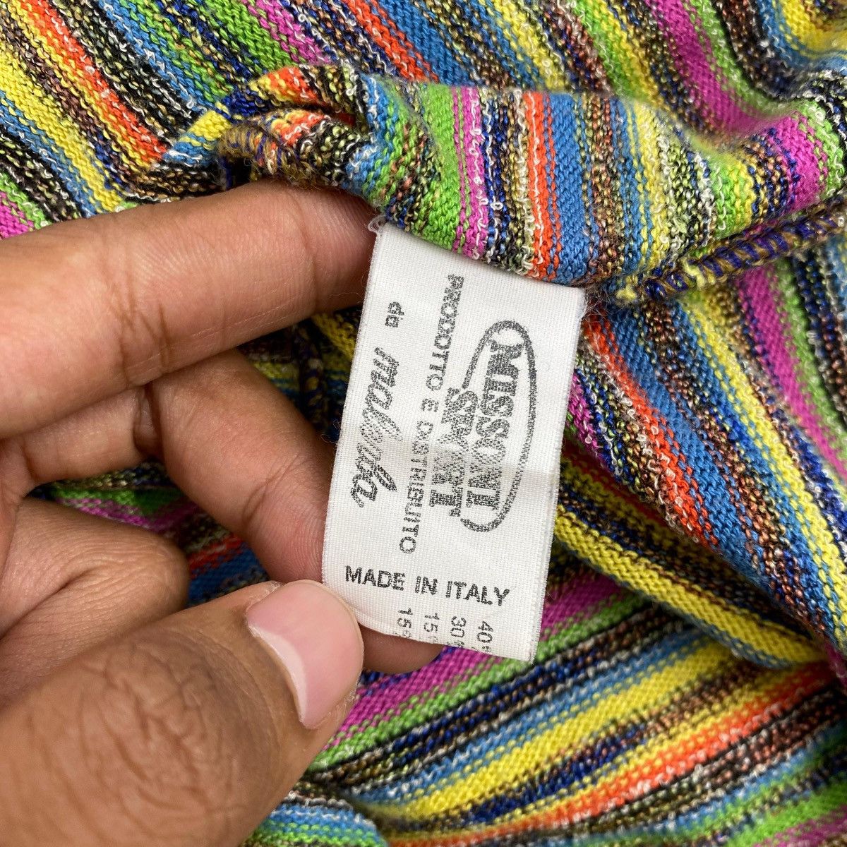 Missoni 1990s Missoni Sport Italy Striped Knitwear Longsleeve Size US L / EU 52-54 / 3 - 10 Thumbnail