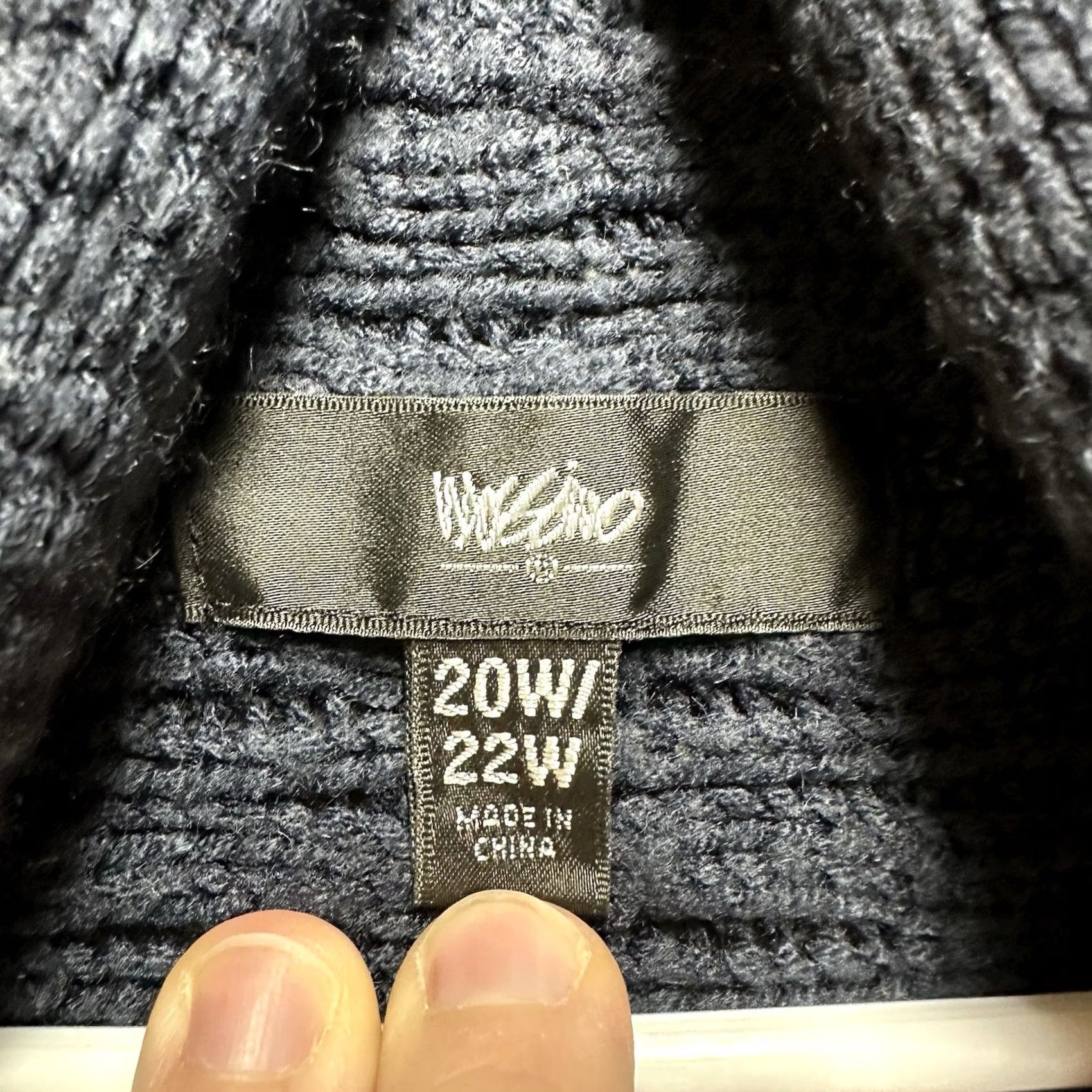 Mossimo Vintage Mossimo Cardigan Sweater Womens 20W Blue Cable Knit Short Sleeve Acrylic Size 3XL / US 20-22 - 3 Thumbnail