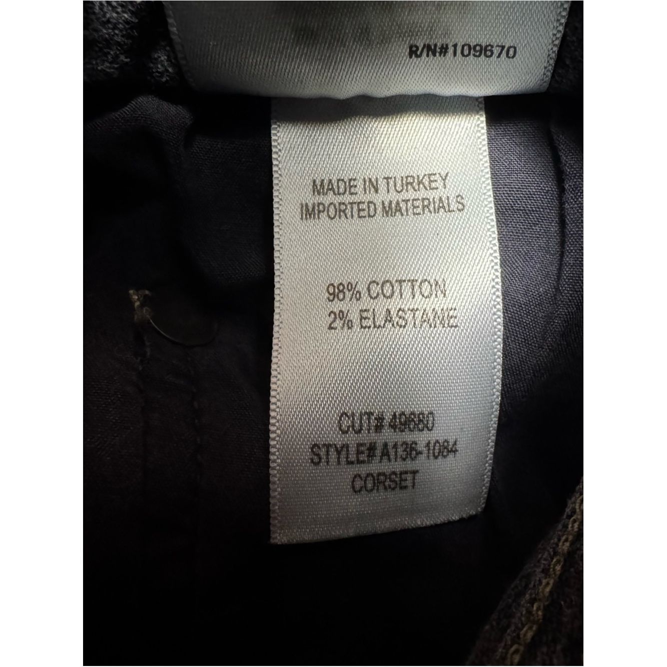 Agolde Agolde Remy High Rise Straight Corset Jeans In Black Size 2 Size 25" / US 0 / IT 36 - 8 Thumbnail
