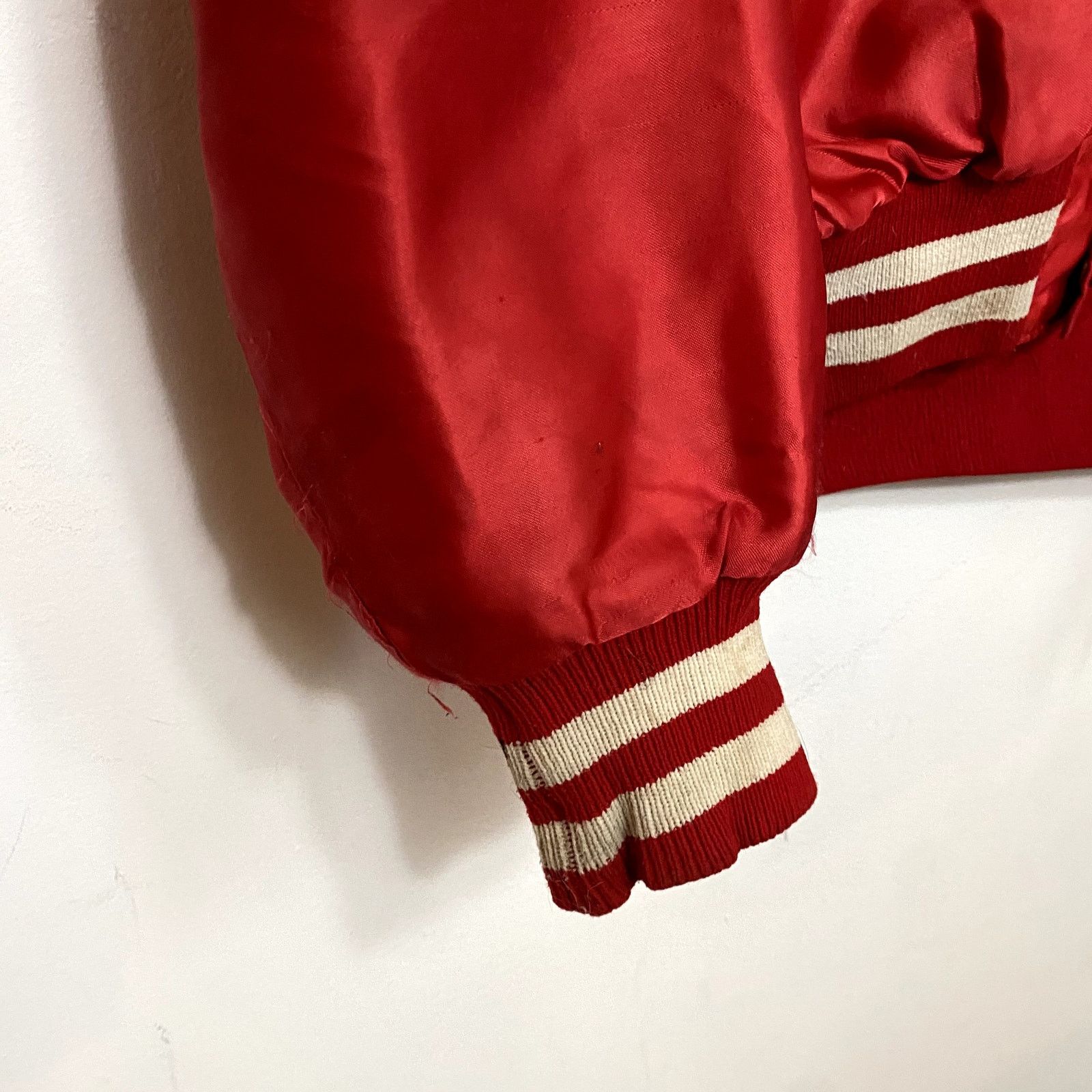 Delong × Vintage Vintage Chain Stitched Satin Varsity Jacket Fried Chicken 70 Size US M / EU 48-50 / 2 - 9 Thumbnail