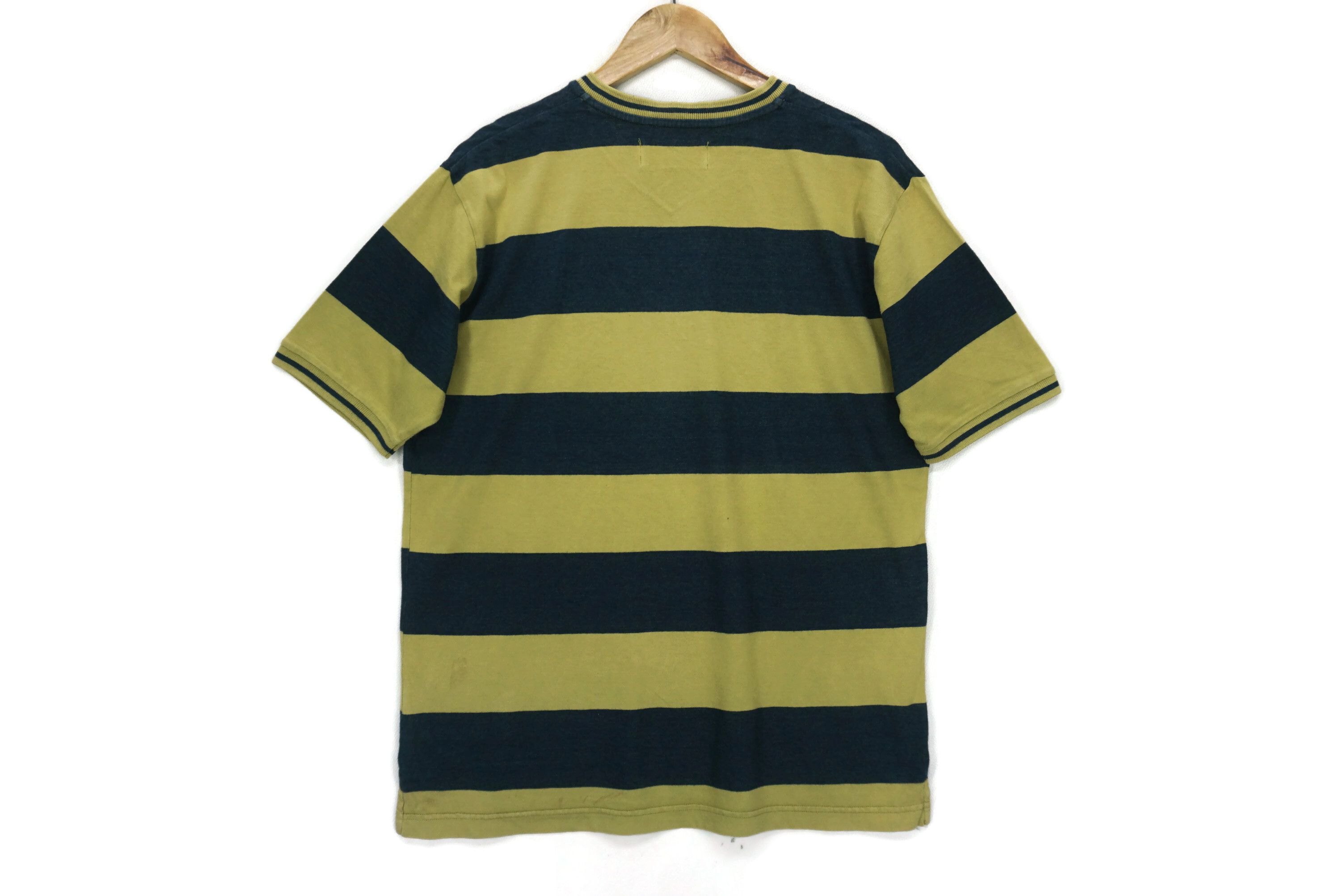 Pringle Of Scotland Vintage Pringle Tee Size S V Neck Striped Made in Portugal Size US S / EU 44-46 / 1 - 2 Thumbnail
