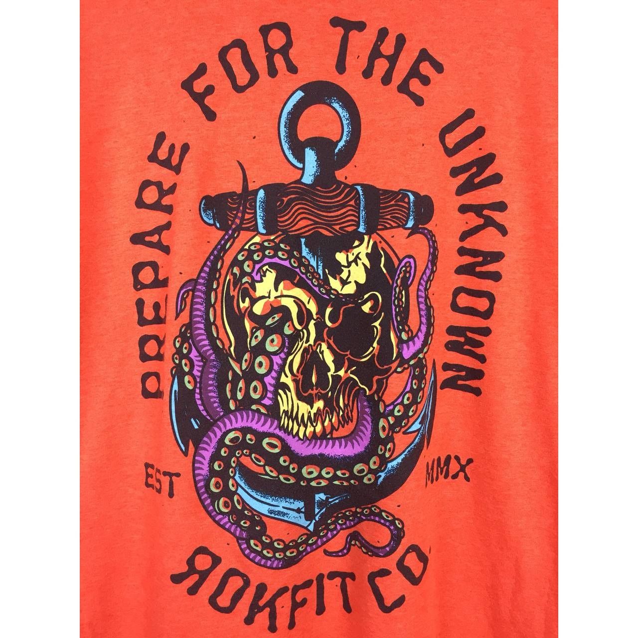 Vintage Rokfit Athletic Streetwear Prepare For The Unknown Tee Size US XXL / EU 58 / 5 - 4 Thumbnail