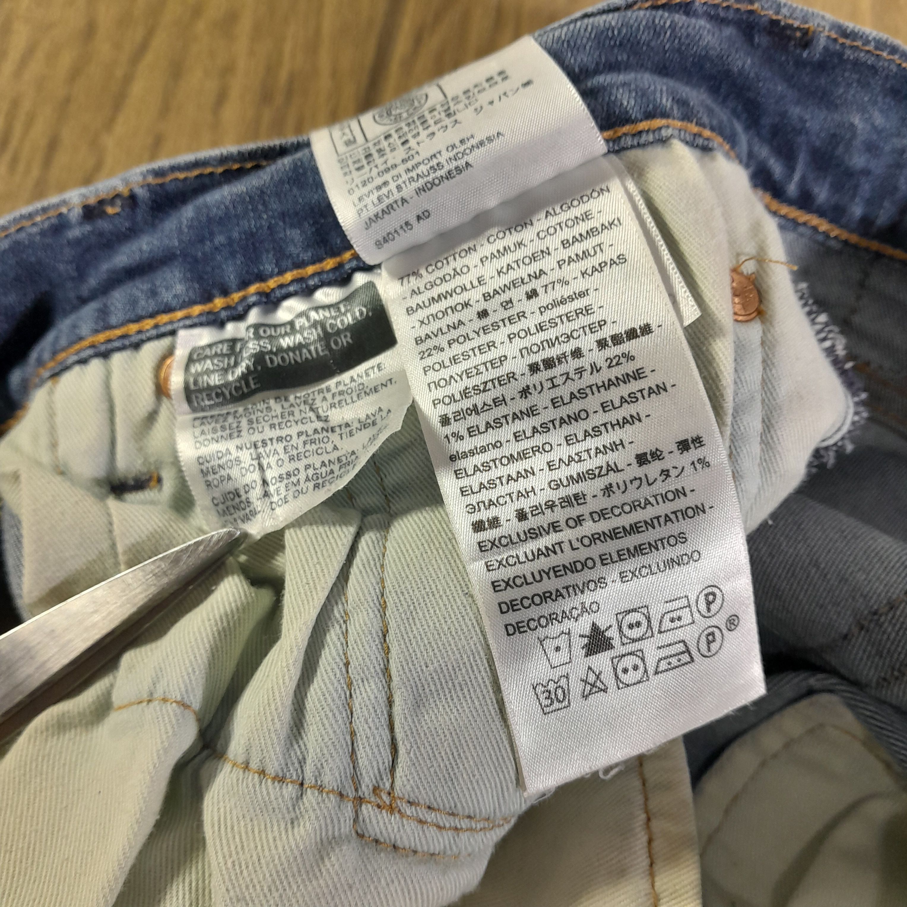 Levi's Vintage Levi's 511 Big E Jeans pants Size 28" / US 6 / IT 42 - 13 Thumbnail