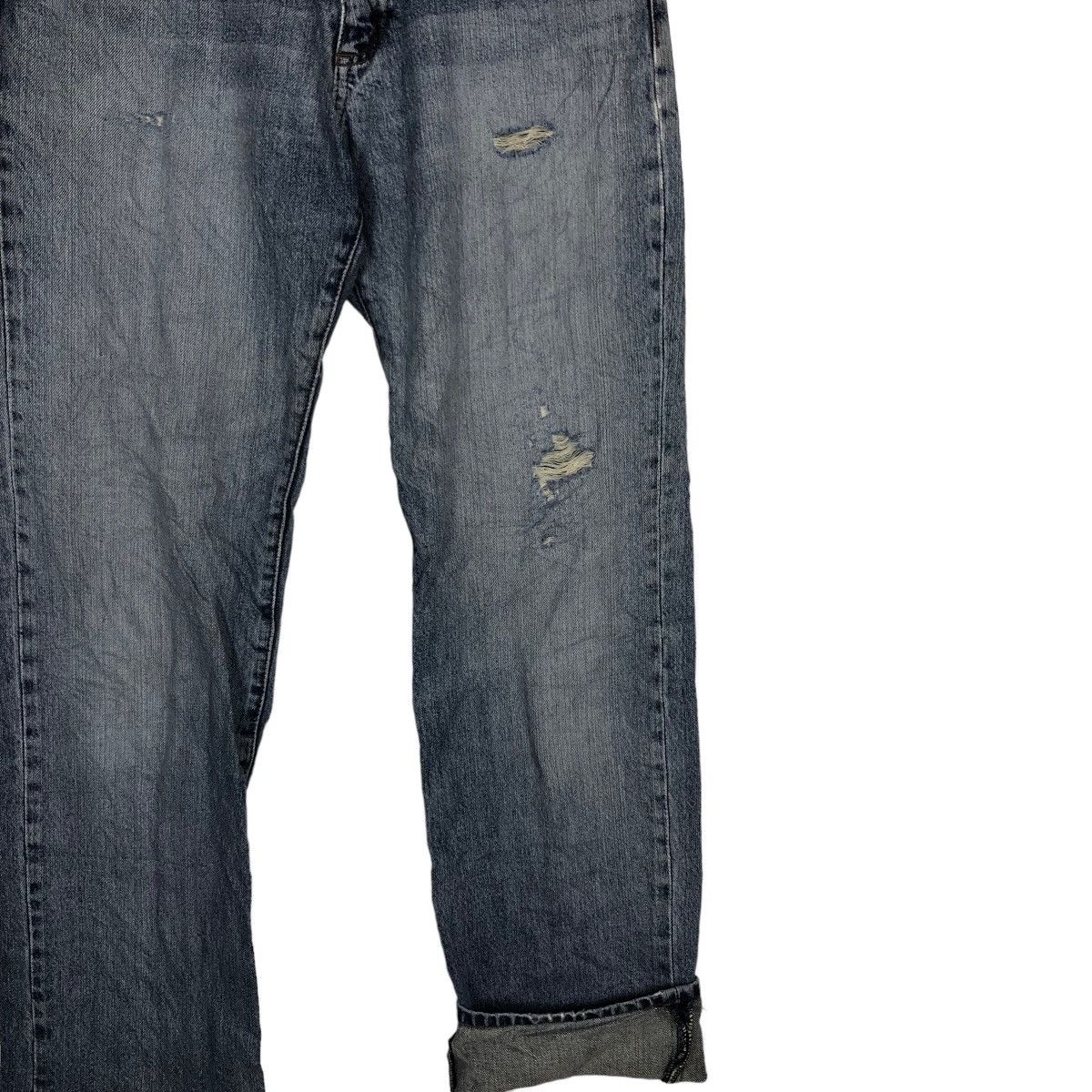 Japanese Brand 🔥90’s VINTAGE HANES DISTRESSED DENIM JEANS LOOSE CUT Size US 29 - 10 Thumbnail