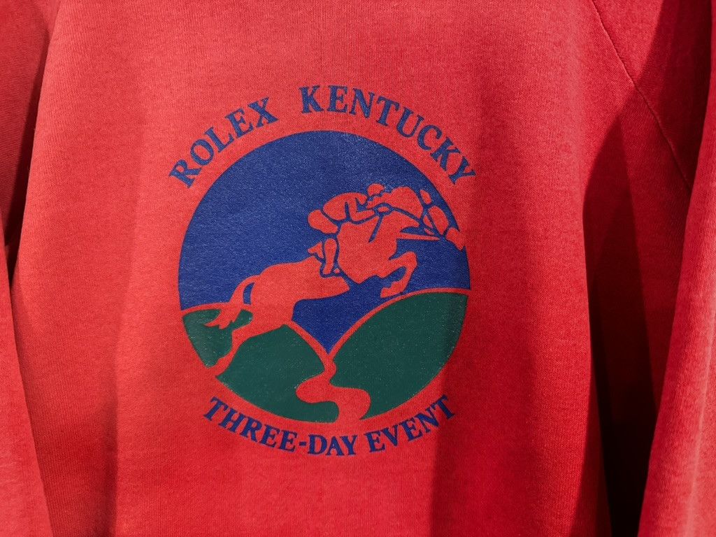 Rolex Vintage 80s ROLEX Kentucky Derby Crewneck Sweater Size US XL / EU 56 / 4 - 3 Thumbnail