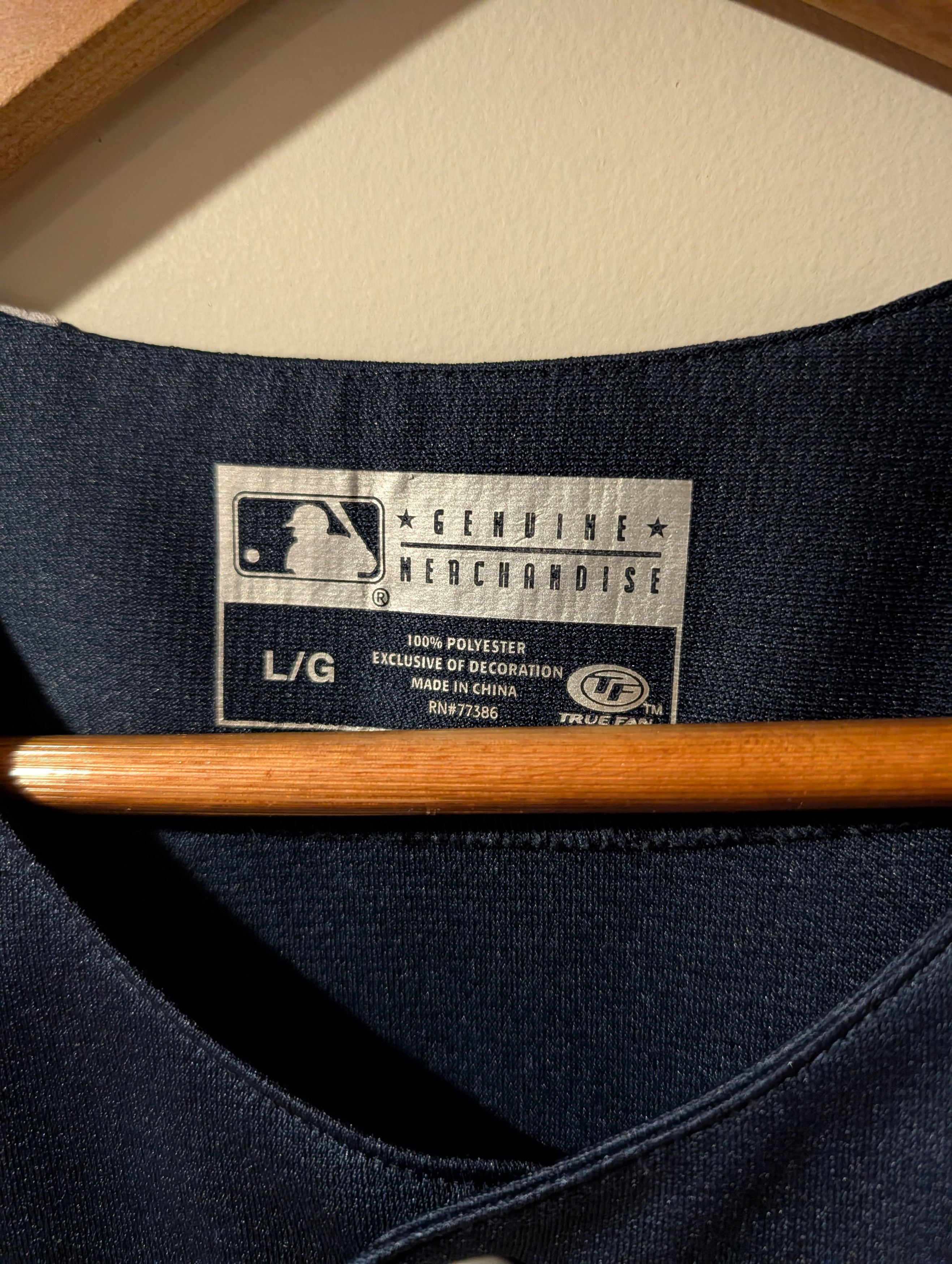 MLB Genuine Merchandise New York Yankees Full Button Jersey Size US L / EU 52-54 / 3 - 4 Thumbnail